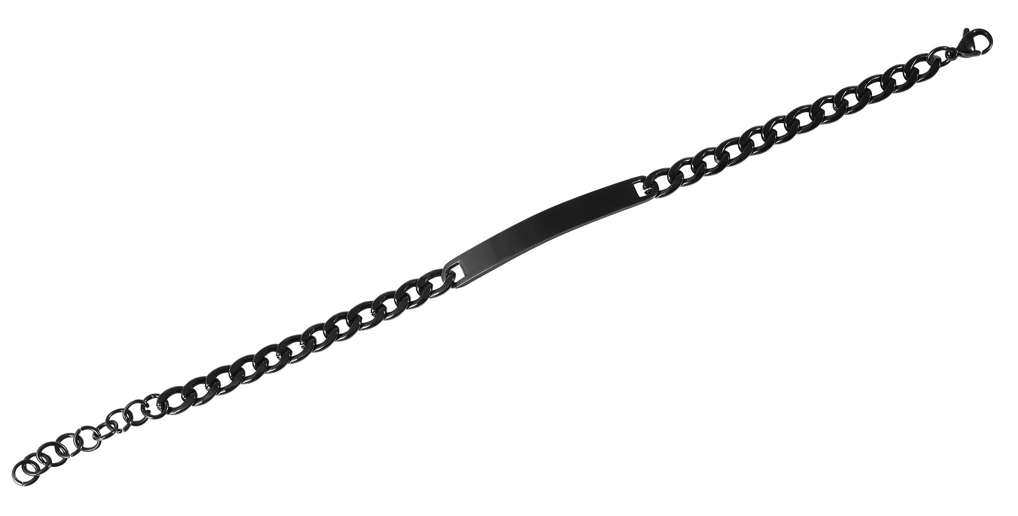 Adelia´s Panzerarmband »Unisex Armband ¿ Panzerarmband aus Edelstahl 19+4 cm«