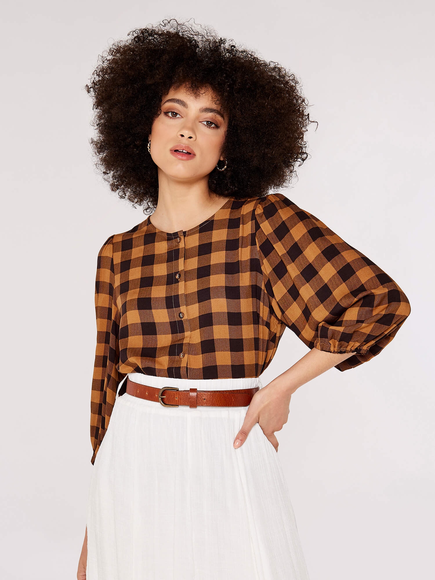 Apricot Karobluse »Bluse« mit Knopfleiste