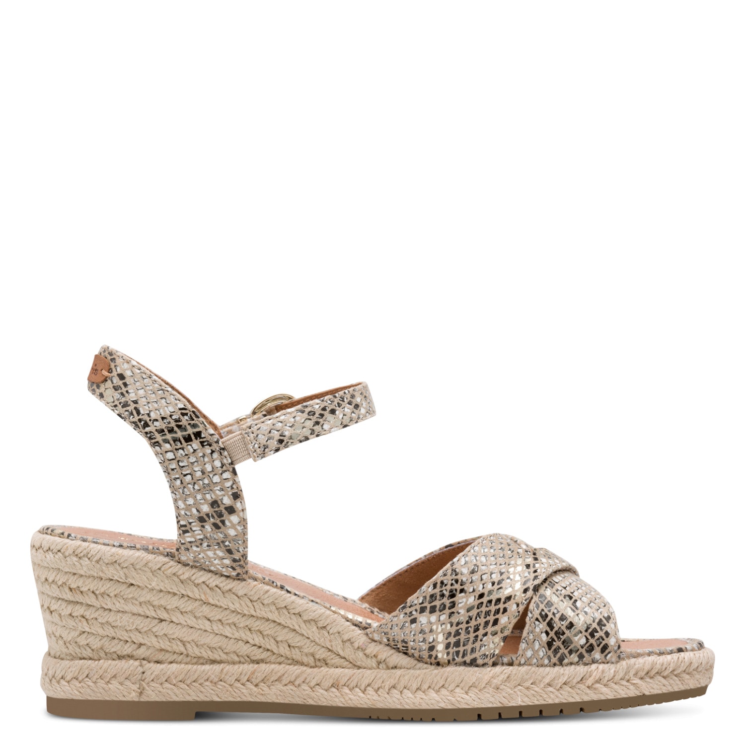 Tamaris Keilsandalette  , Riemchensandale, Sommerschuh mit modischer Kreuzbandage