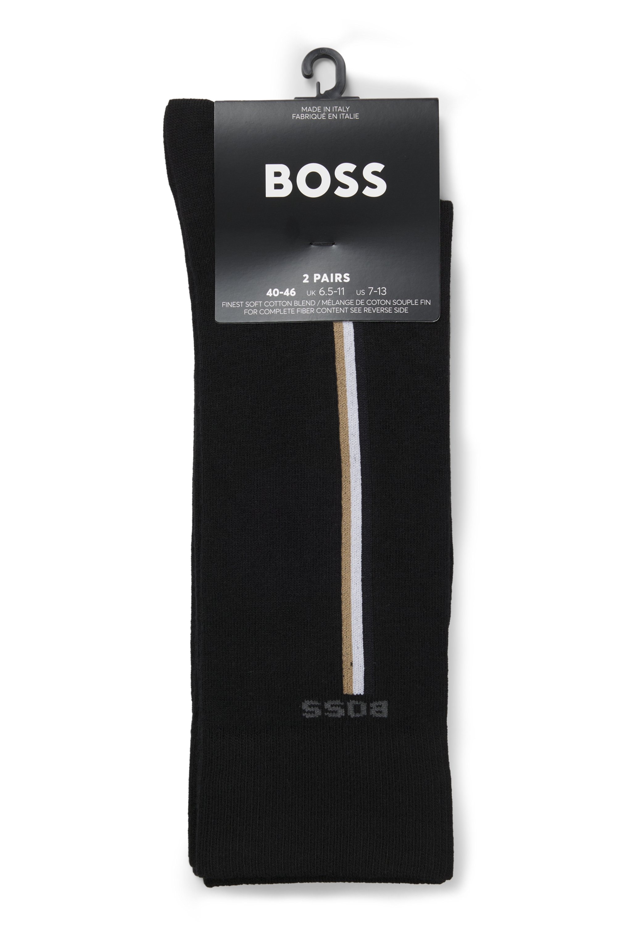 BOSS Businesssocken »2P RS Iconic CC«, (2 Paar), mit Kontraststreifen an der Seite
