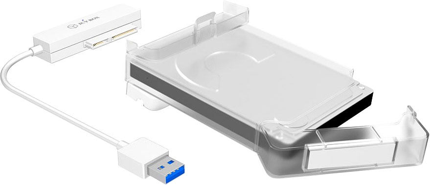 ICY BOX Computer-Adapter »ICY 2,5 Zoll SATA HDD Adapterkabel + Schutzhülle USB 3.0«