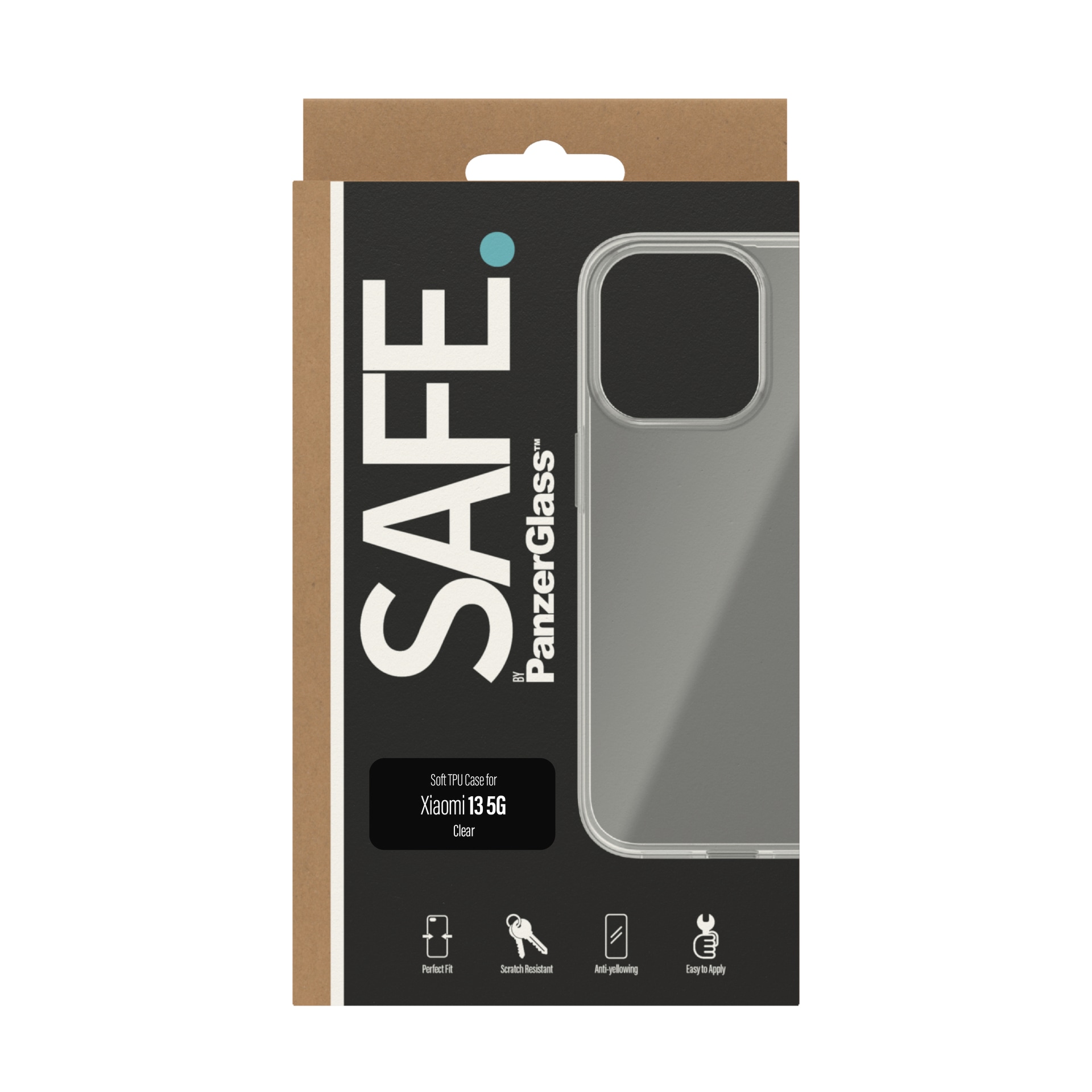 SAFE by PanzerGlass Handyhülle »Soft TPU Case für Xiaomi 13 5G«, Backcover, Schutzhülle, Handyschutzhülle, Case, Schutzcase, stoßfest