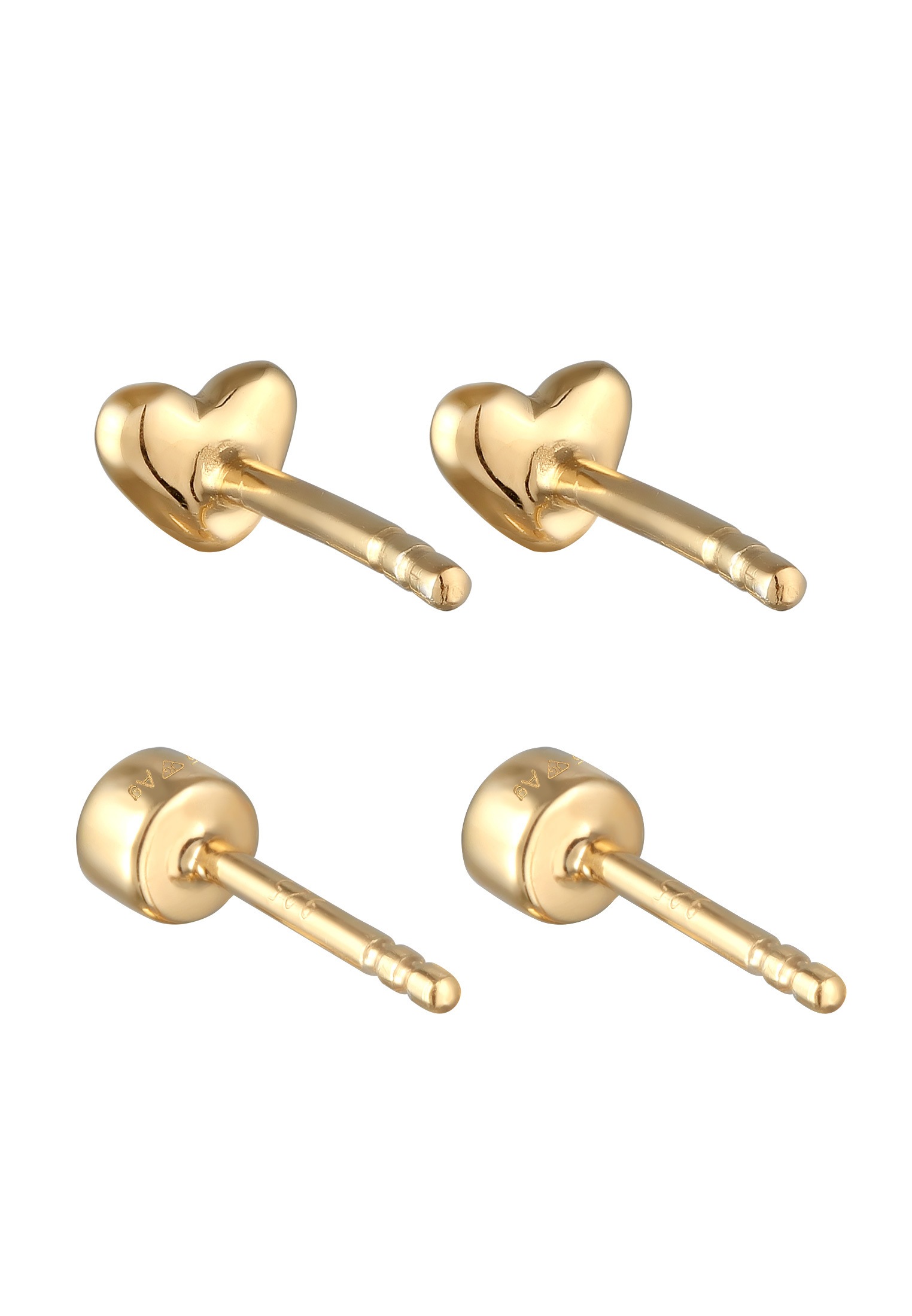 Elli Ohrstecker-Set »Ohrringe 2er Set Herz 925 Silber, mit Kristallen von Swarovski®«