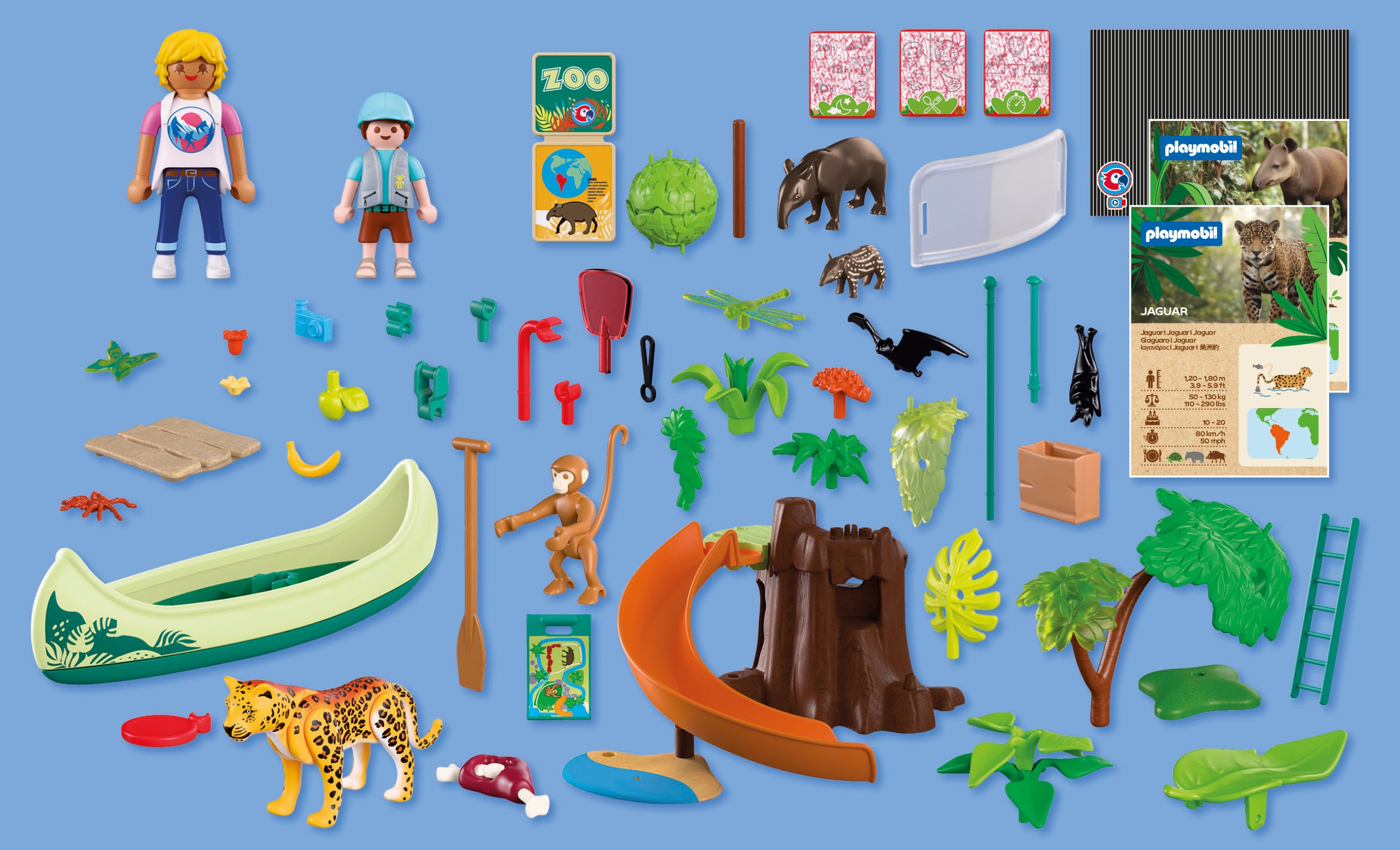 Playmobil® Konstruktions-Spielset »Zoo: Dschungelabenteuer (72071), Animals & Friends« Made in Europe