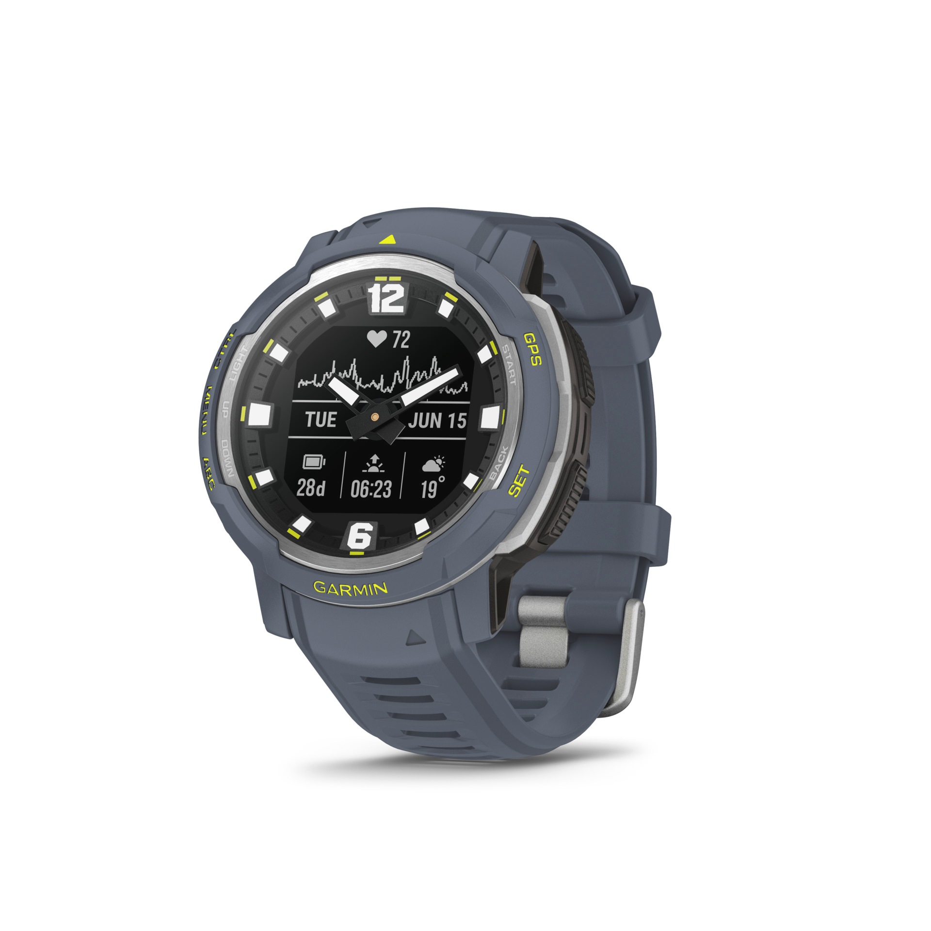 Garmin Smartwatch »INSTINCT CROSSOVER« (2,3 cm / 0,9;Thermometer ′′) in blau