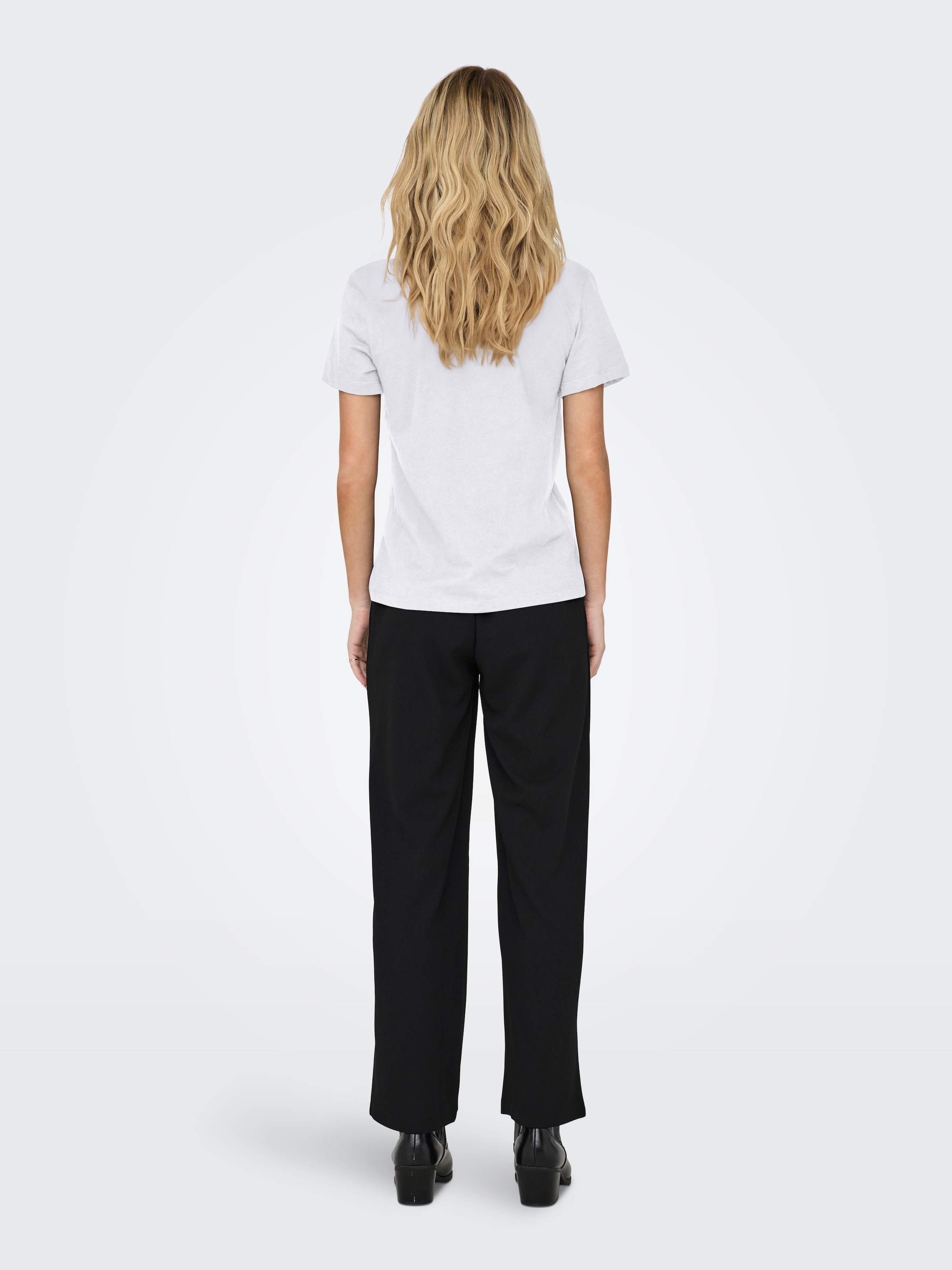 ONLY Kurzarmshirt »ONLKITA LIFE REG S/S MIX TOP CS JRS EX.« Baumwolle, regular fit