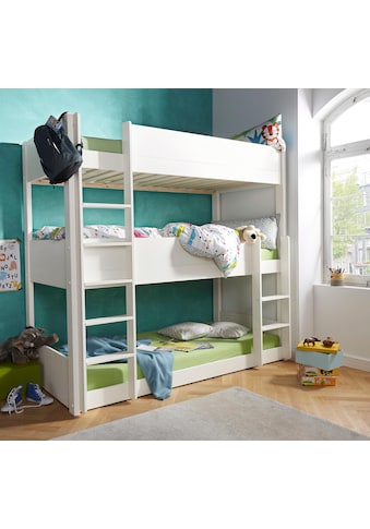 Etagenbett »"TIPO"BESTSELLER!Platzsparend,Bodenbett,Leitern beidseitig montierbar«