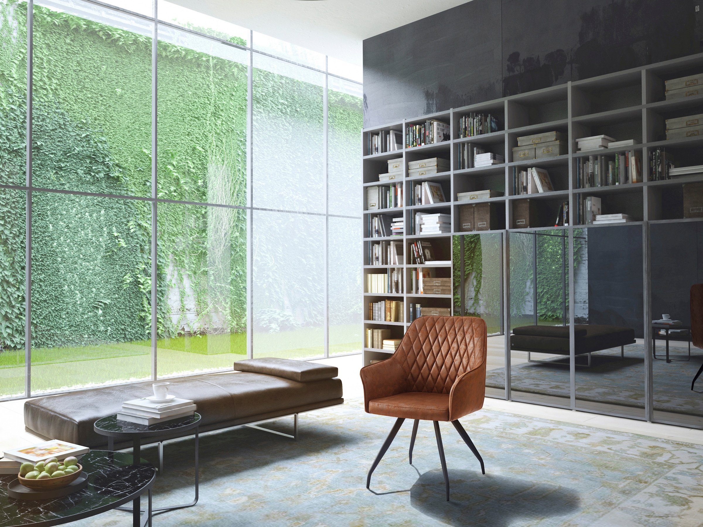 Kayoom Polsterstuhl »Stuhl Amber 225, Eleganter Stuhl mit Steppung«, 1 St., Eleganter Stuhl mit Steppung, moderne Eisen-Füße
