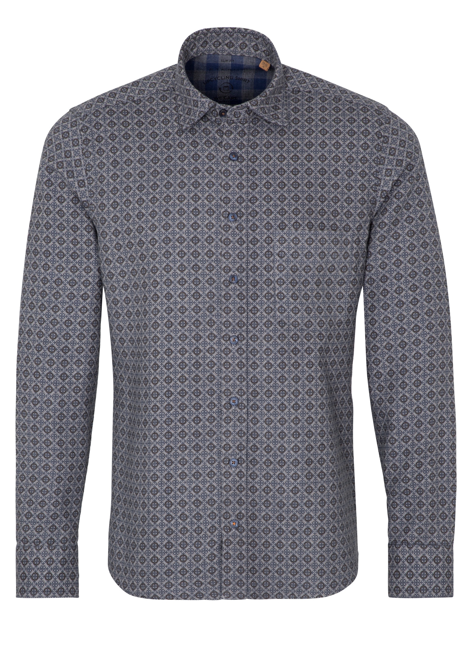 Eterna Langarmhemd »SLIM FIT« EASY IRON (bügelleicht)