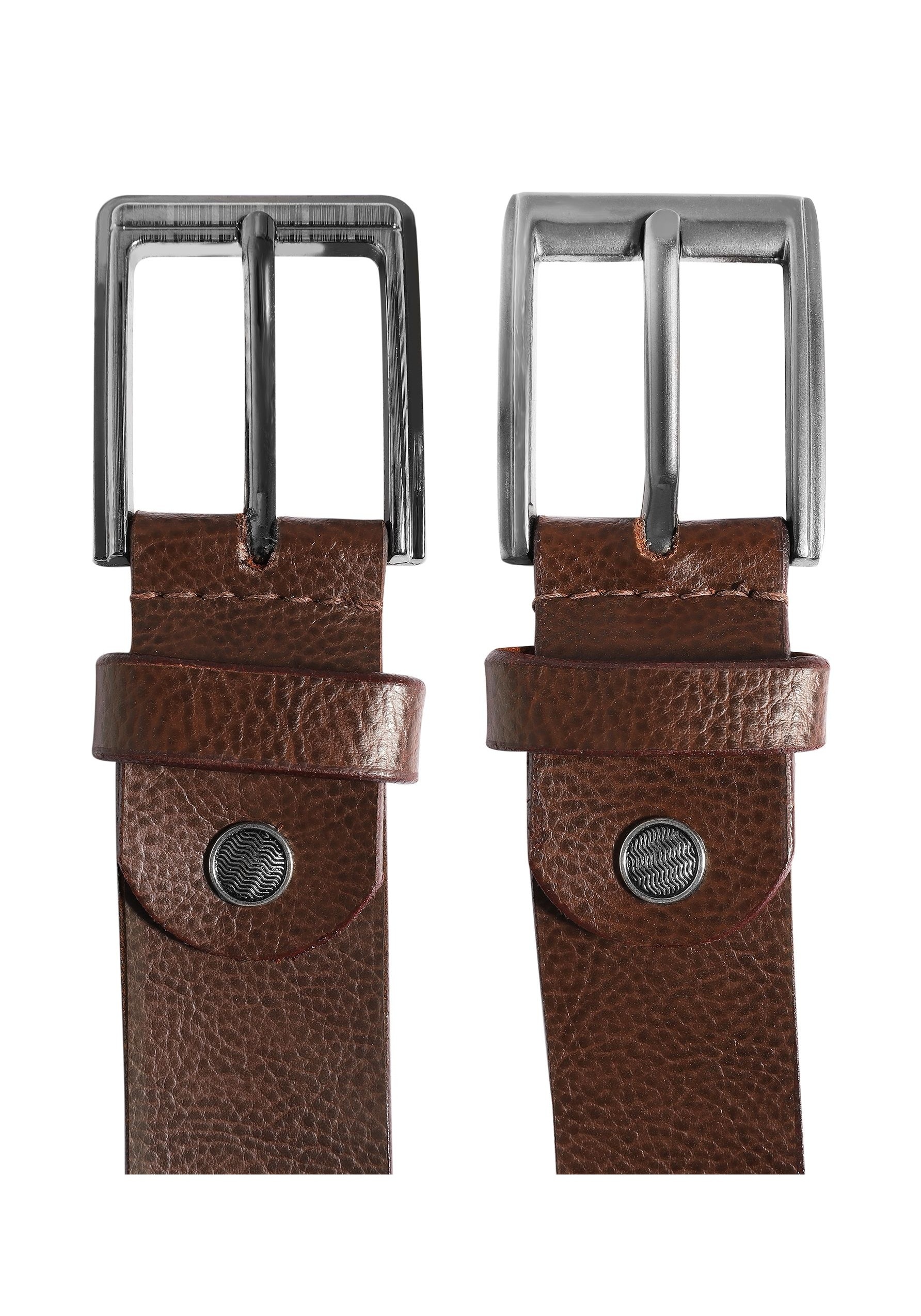 Leonardo Verrelli Ledergürtel »Echt Leder, braun, 2. Wahl , 90 cm - 120 cm (Bundweite), kürzbar«