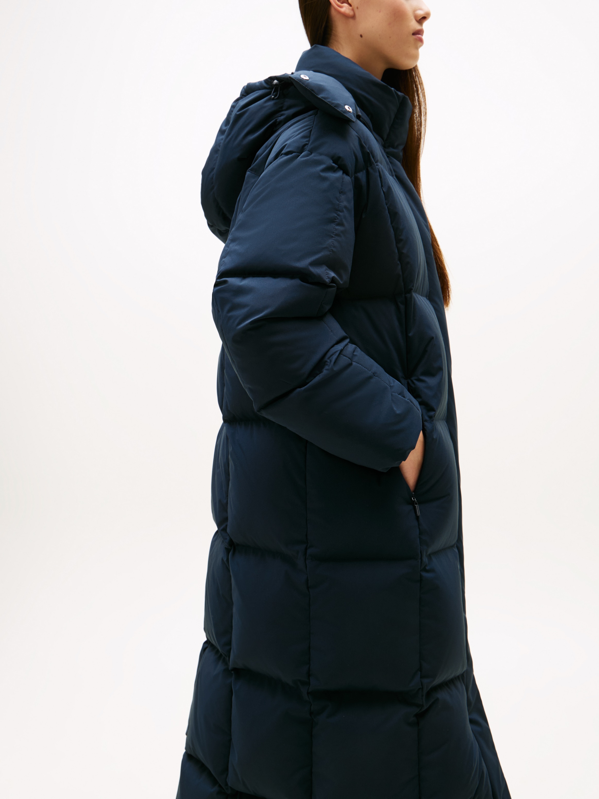 Tommy Jeans Steppmantel »TJW ALASKA GRID DWN MXI COAT EXT«