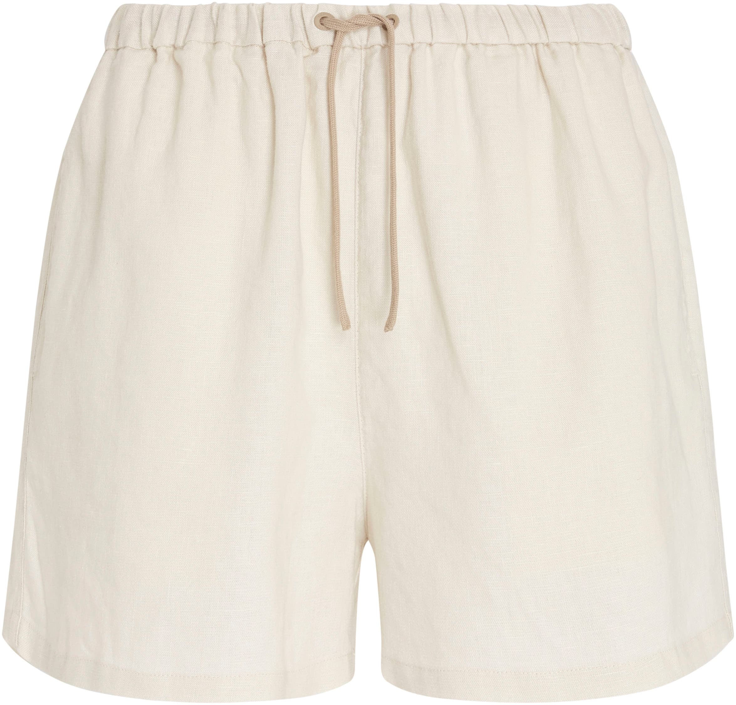 Tommy Hilfiger Shorts »PULL ON CASUAL LINEN SHORT«, mit Logostickerei
