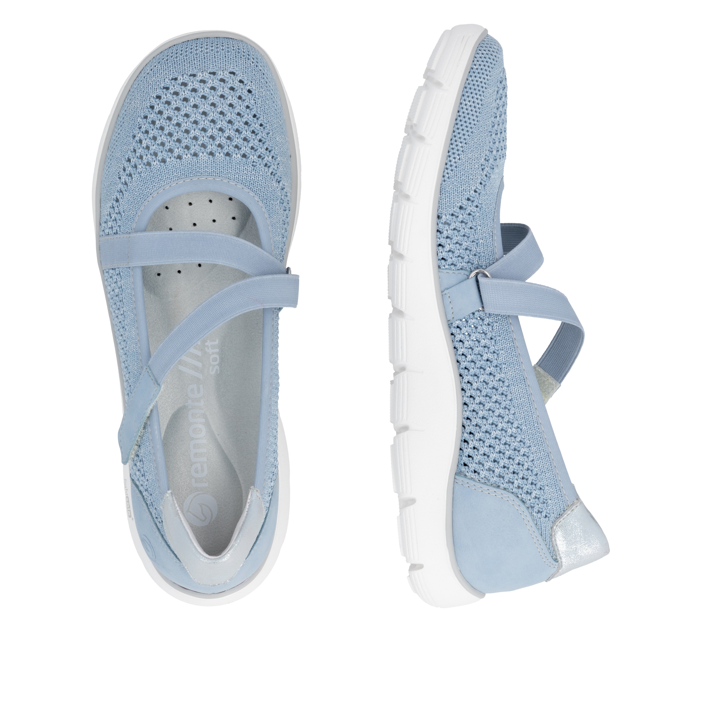 Remonte Riemchenballerina  Klettschuh, Slipper mit Lite´n Soft-Ausstattung
