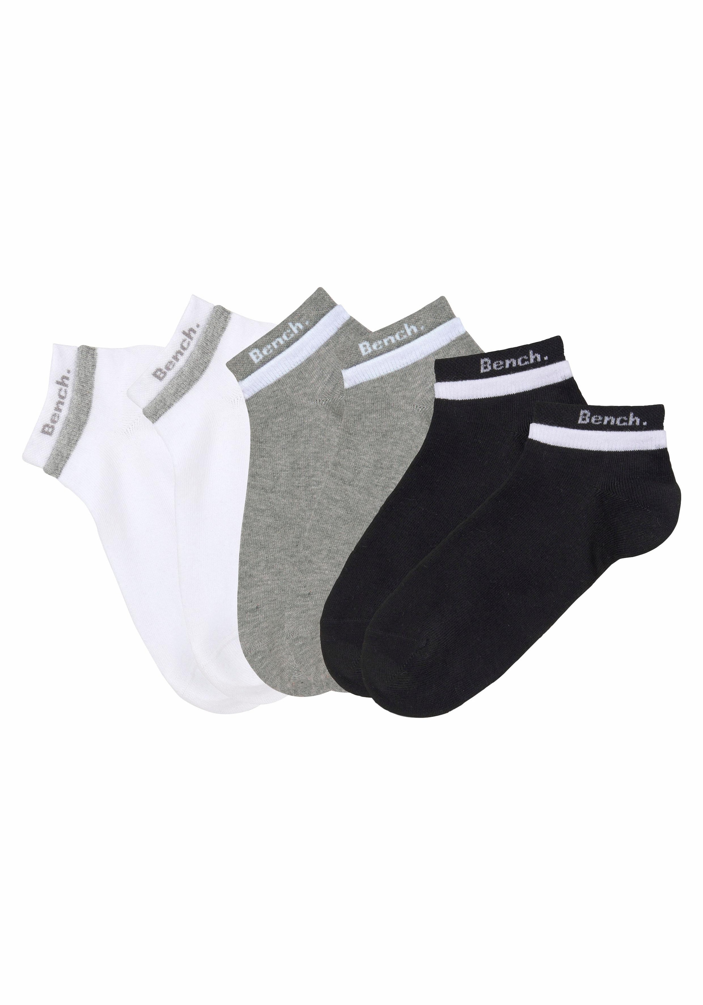 Bench. Kurzsocken, im Online (Set, 6 Paar), doppelten OTTO Bündchen mit Shop