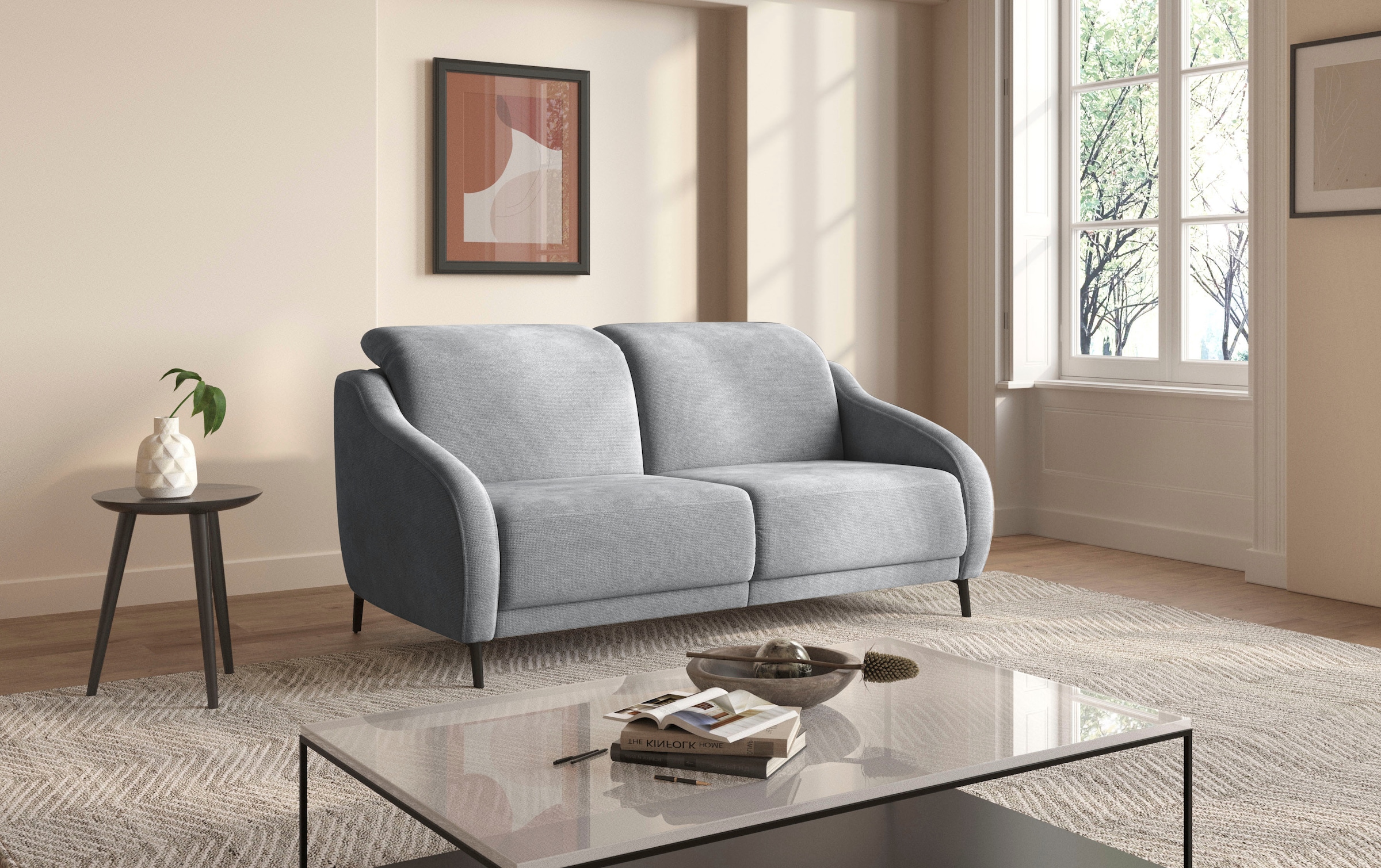 sit&more 3-Sitzer »Blues«, wahlweise mit Klapptisch und USB