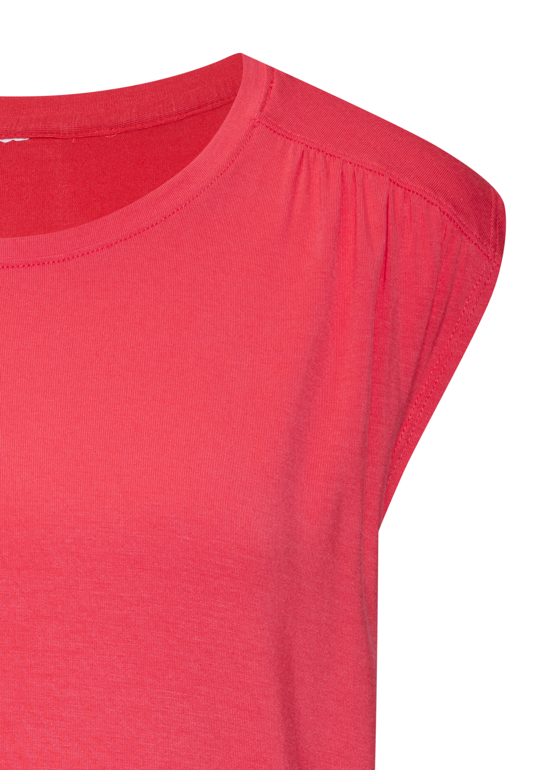 LASCANA Shirttop »mit Schulterraffung«, aus weichem Viskose-Stretch