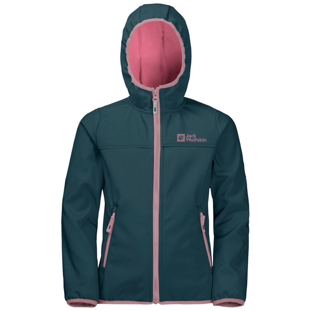 Jack Wolfskin Softshelljacke »FOURWINDS JACKET KIDS«, mit Kapuze