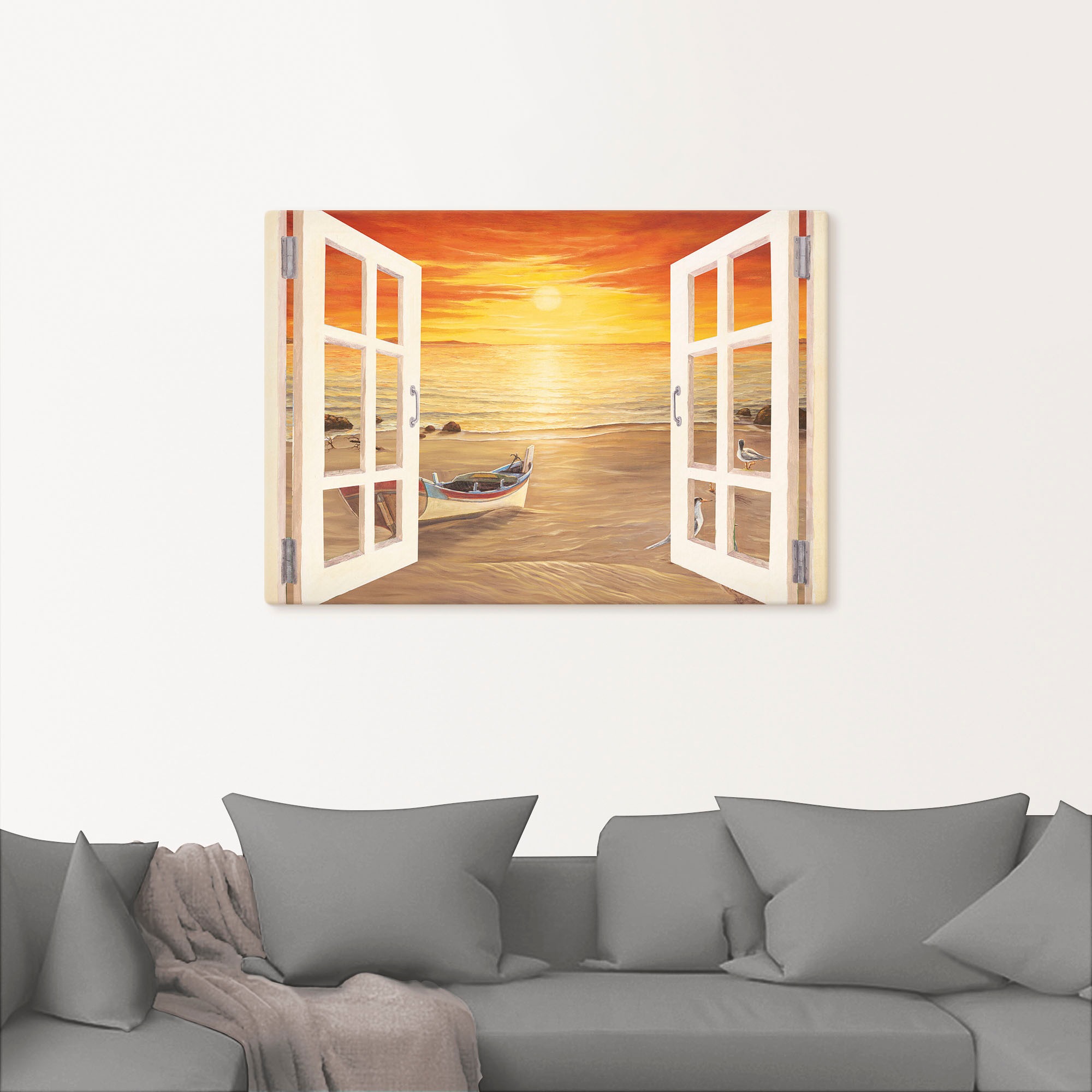 Artland Wandbild »Möwen«, Meer Bilder, (1 St.), als Alubild, Leinwandbild, Wandaufkleber oder Poster in versch. Größen