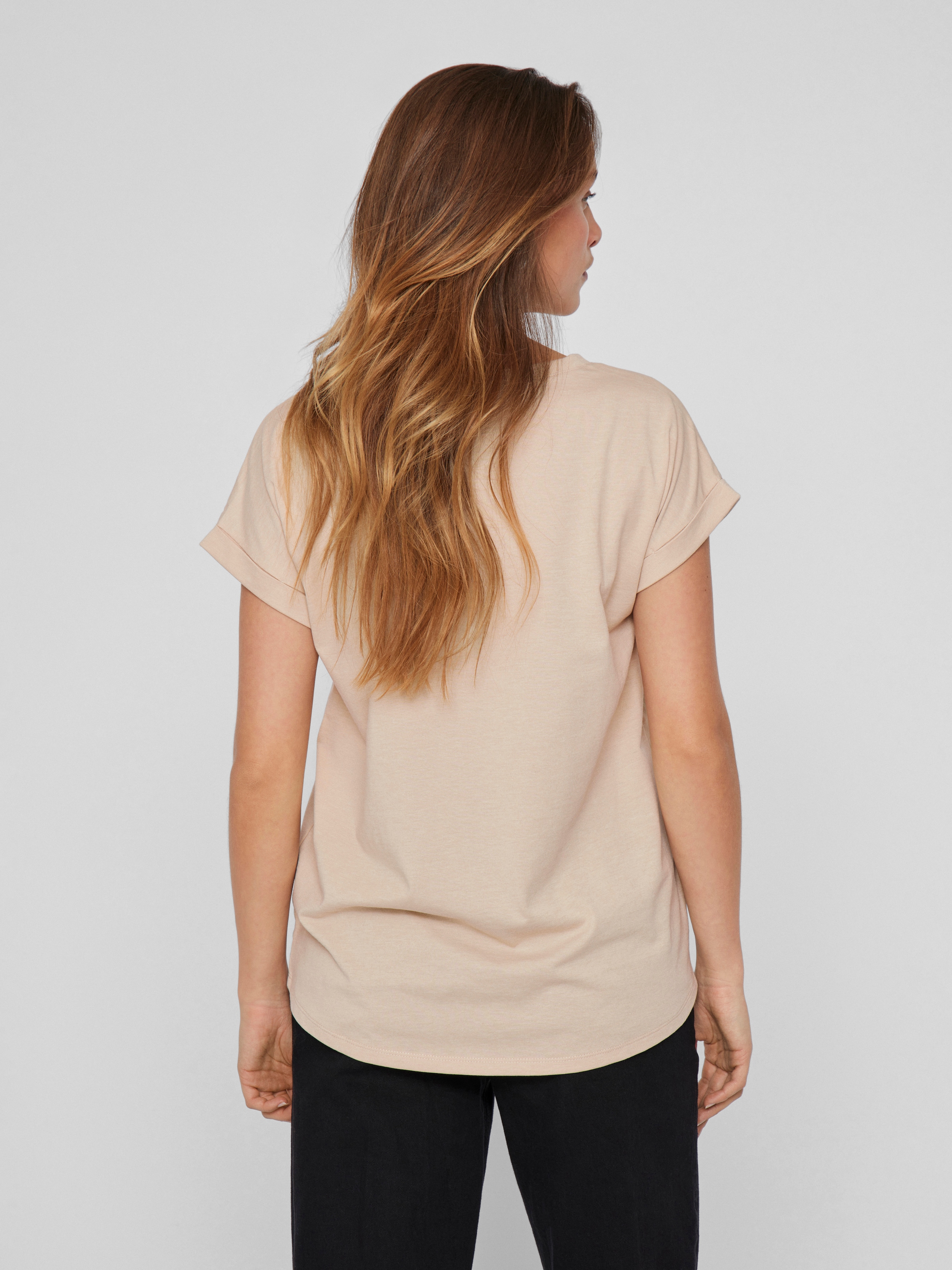 Vila Rundhalsshirt »VIDREAMERS NEW PURE T-SHIRT/SU-NOOS« Baumwollmischung, regular fit