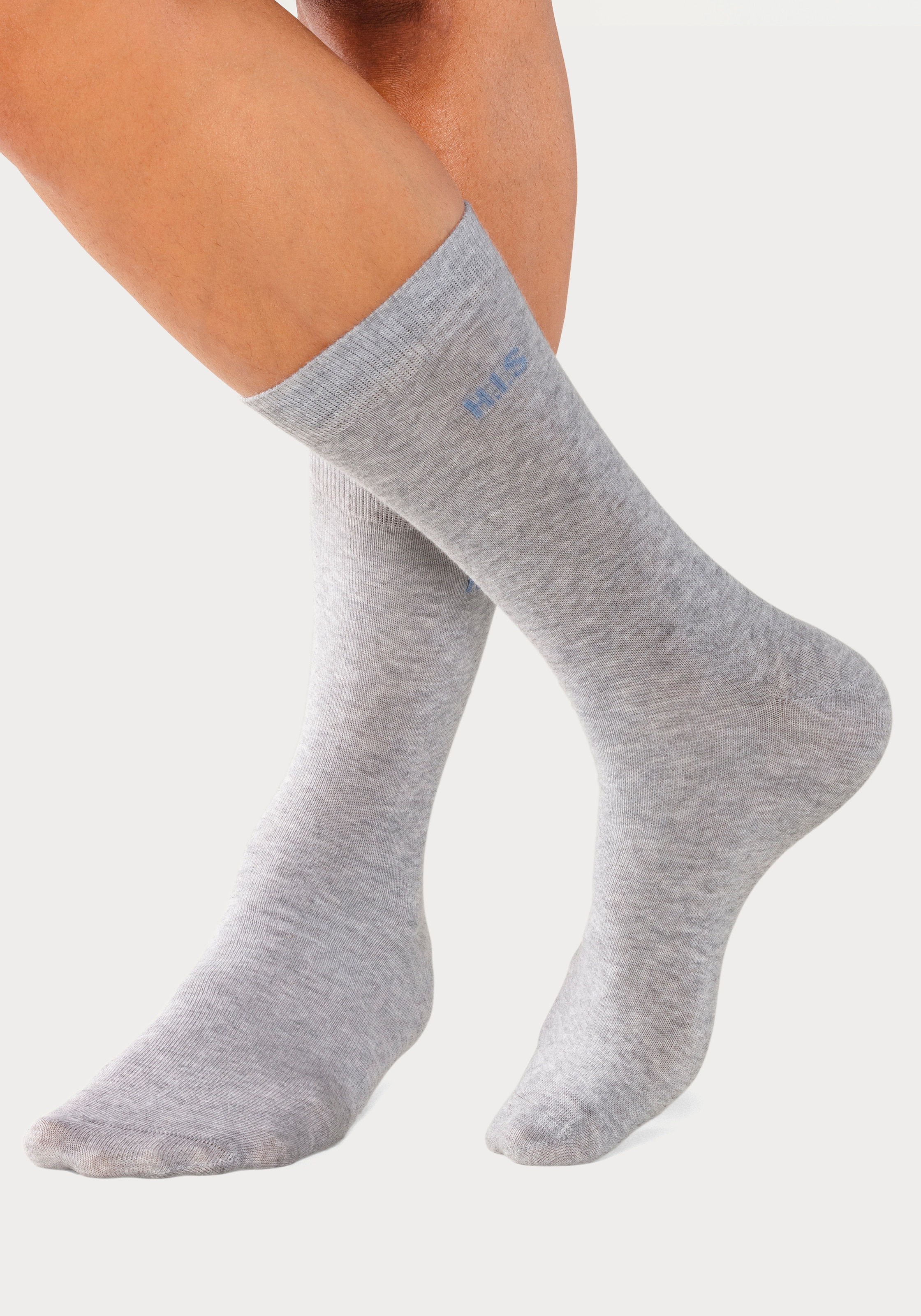 H.I.S Socken, (Packung, 10 Paar), mit farbigem Innenbund