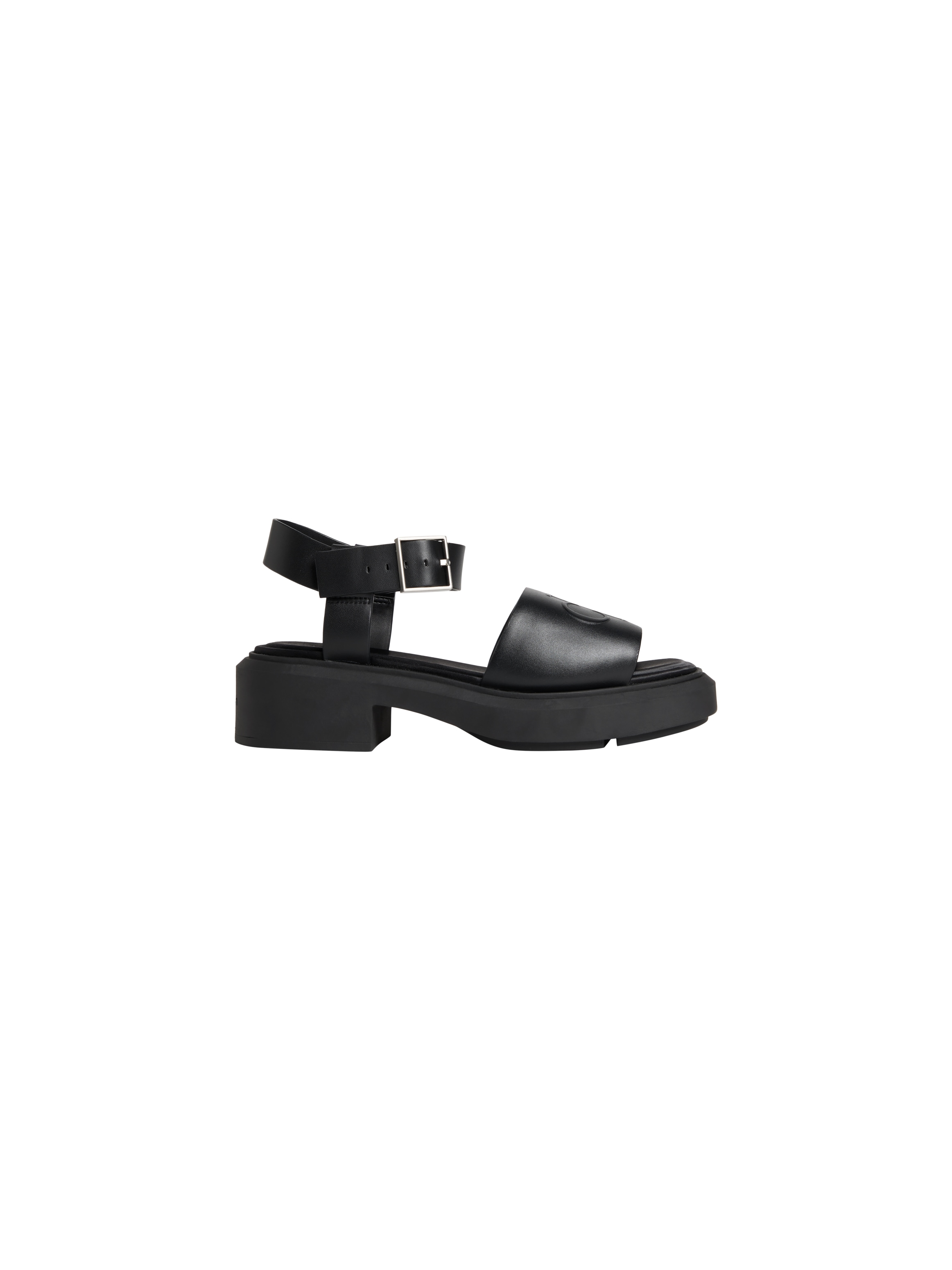Calvin Klein Plateausandaletten »CHUNKY SANDAL LTH MG«  Sommerschuh, Sandale, Blockabsatz, mit Schnallenverschluss