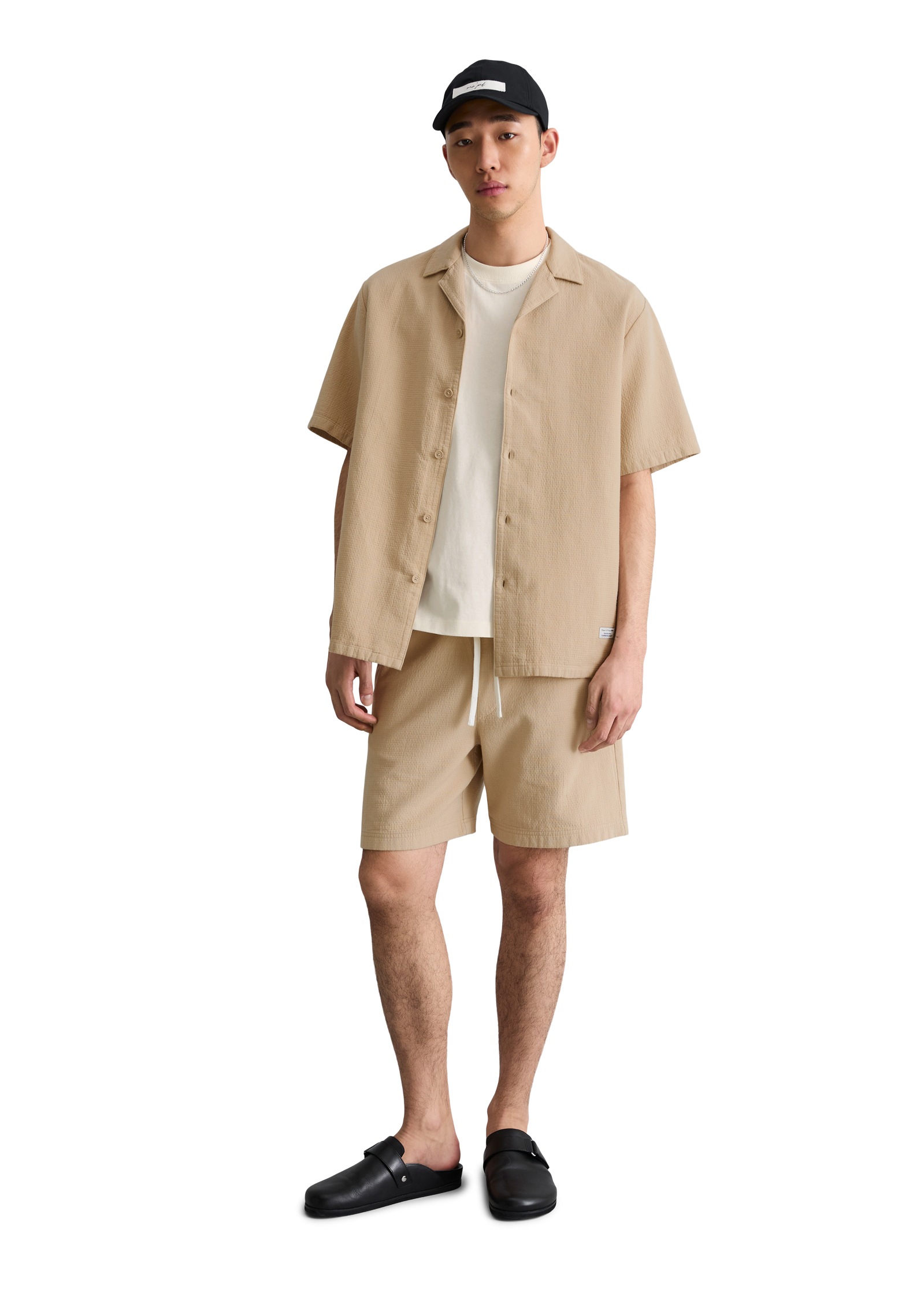 Marc O'Polo DENIM Kurzarmhemd regular aus doppellagigem Bio-Baumwoll-Twill