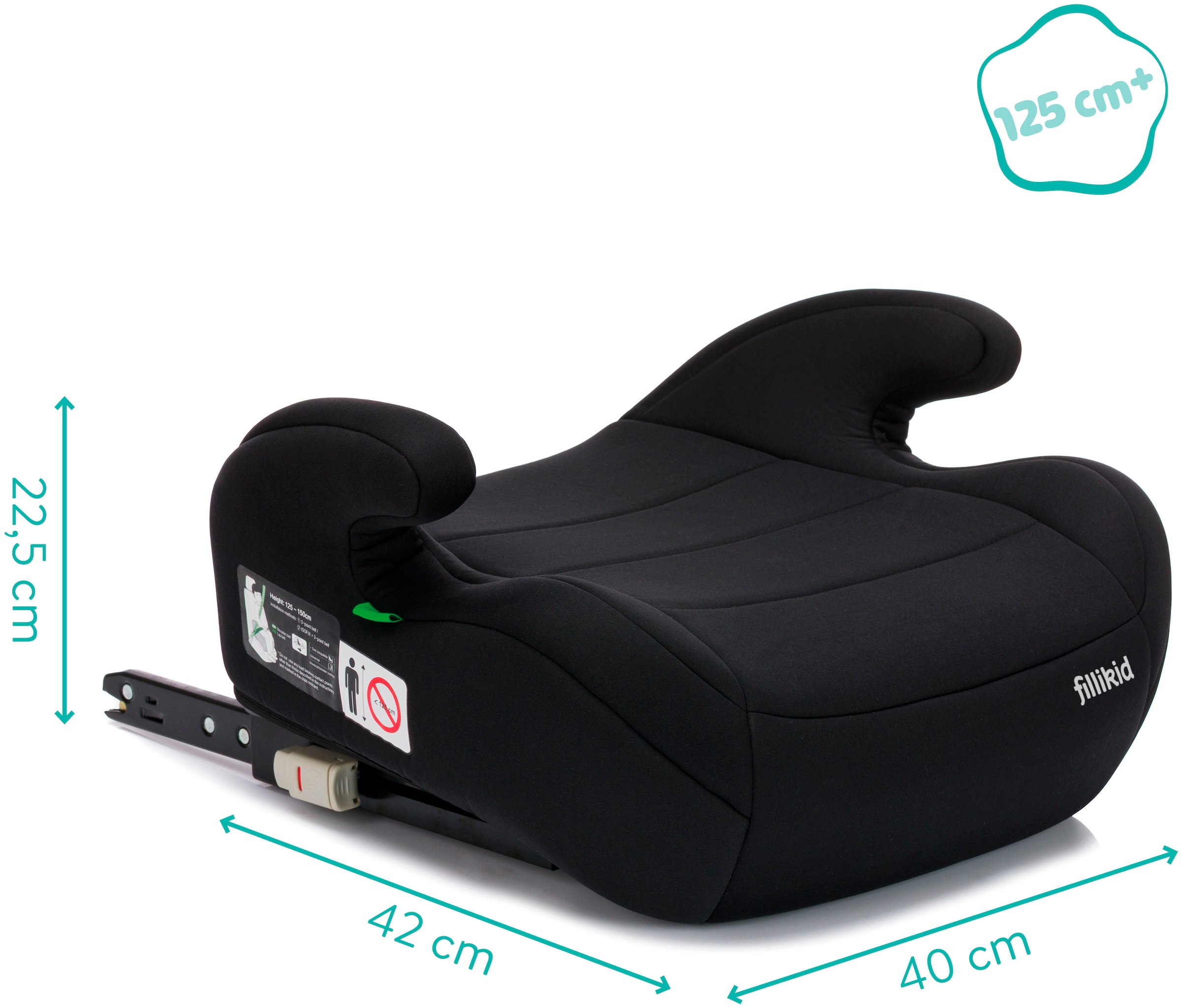 Fillikid Kindersitzerhöhung »Flow Fix mit Isofix«