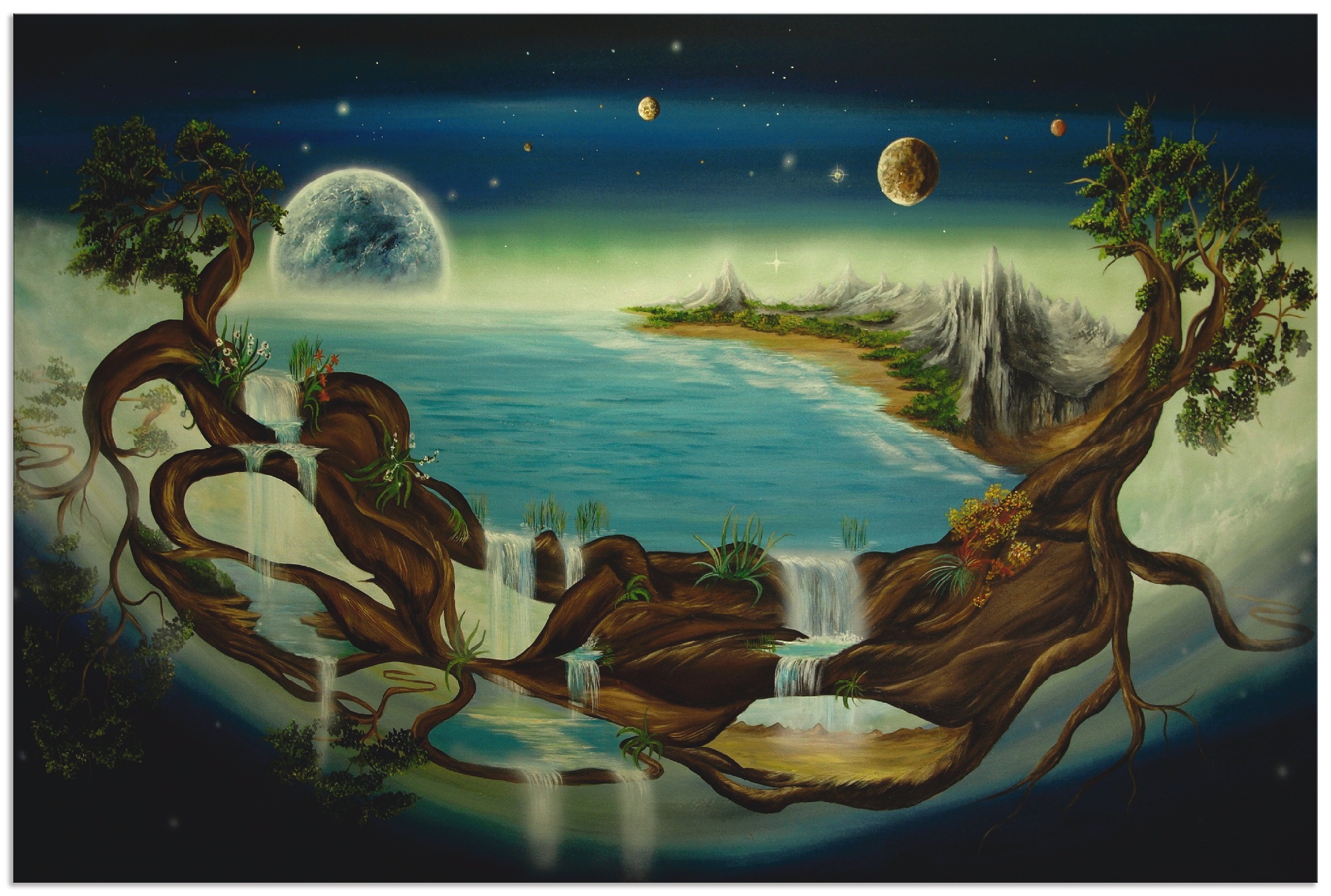 Artland Wandbild »Visionen«, klassische Fantasie, (1 St.), in vielen Größen & Produktarten - Alubild / Outdoorbild für den Außenbereich, Leinwandbild, Poster, Wandaufkleber / Wandtattoo auch für Badezimmer geeignet