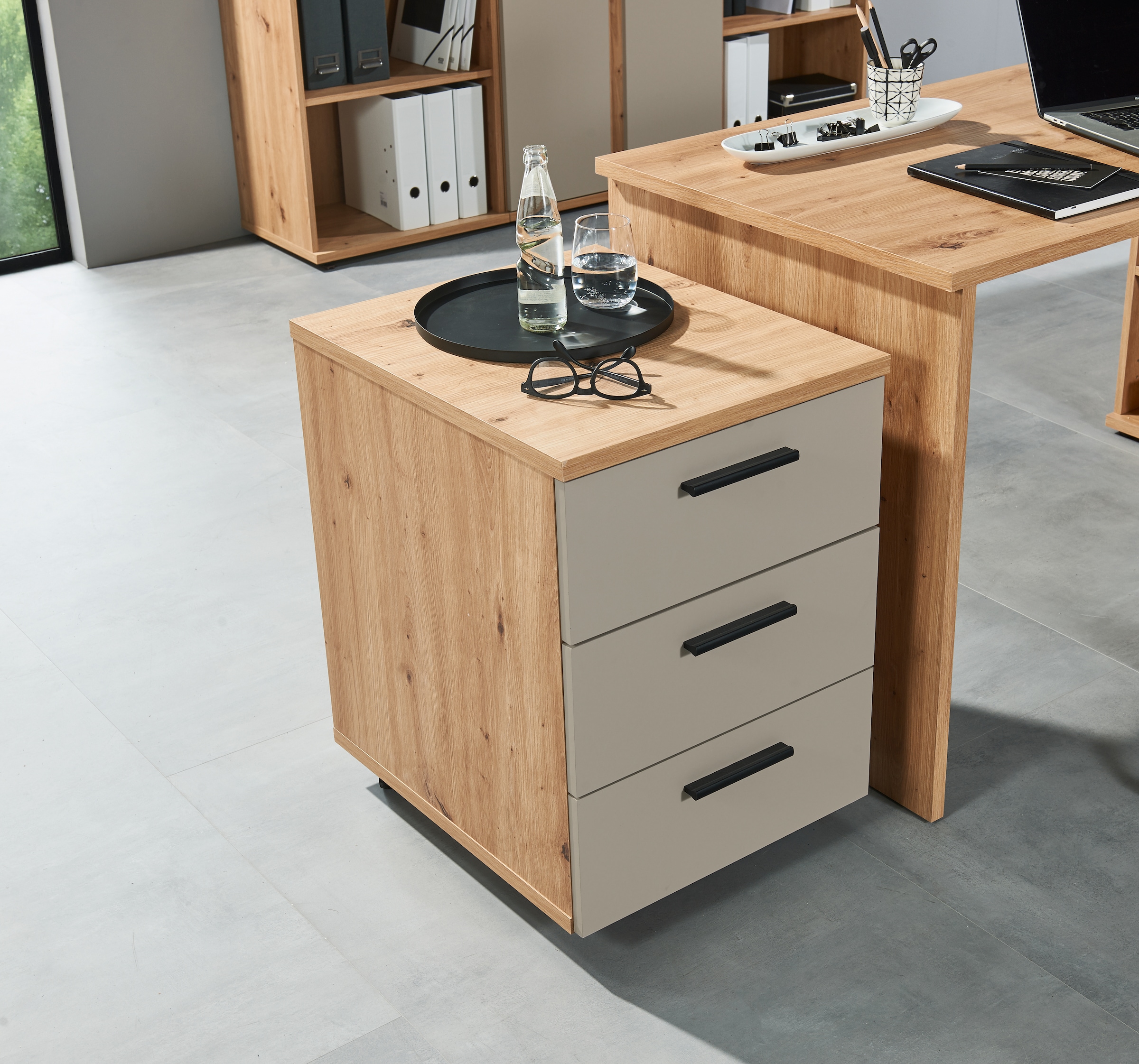 BEGA OFFICE Rollcontainer »Kanada, BxHxT 45x59x55 cm« 1 Stk. tlg. Breite 45cm, Schubkästen mit Softclose