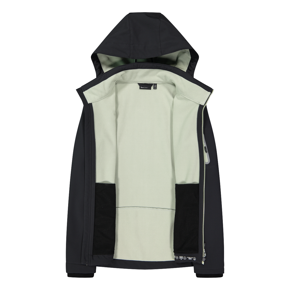 CMP Softshelljacke »WOMAN JACKET ZIP HOOD« mit Kapuze sportlicher Stil, wärmend, wind- und wasserabweisend, Übergangsjacke