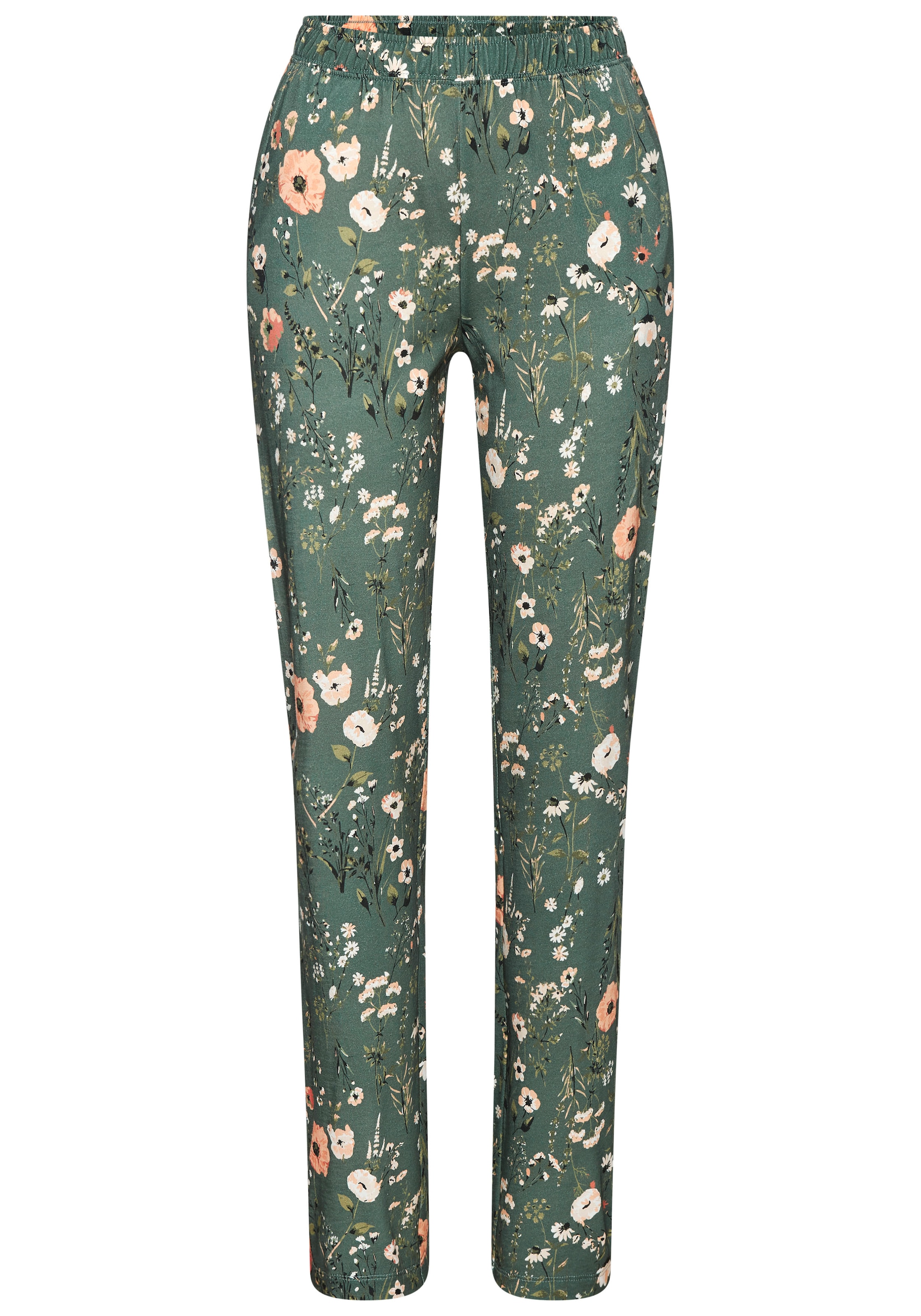 LASCANA Pyjama 2-teilig, 2 tlg. mit schönem Blumenmuster