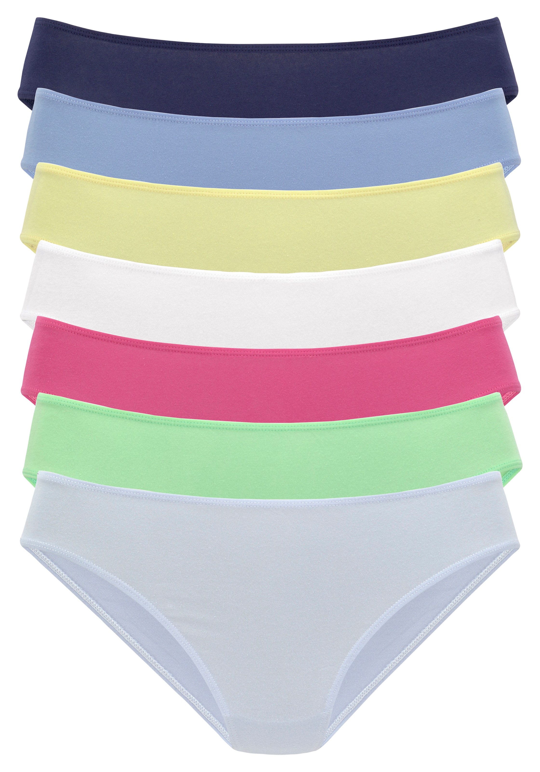 Vivance Jazz-Pants Slips, (7er-Pack), in frischen Farben