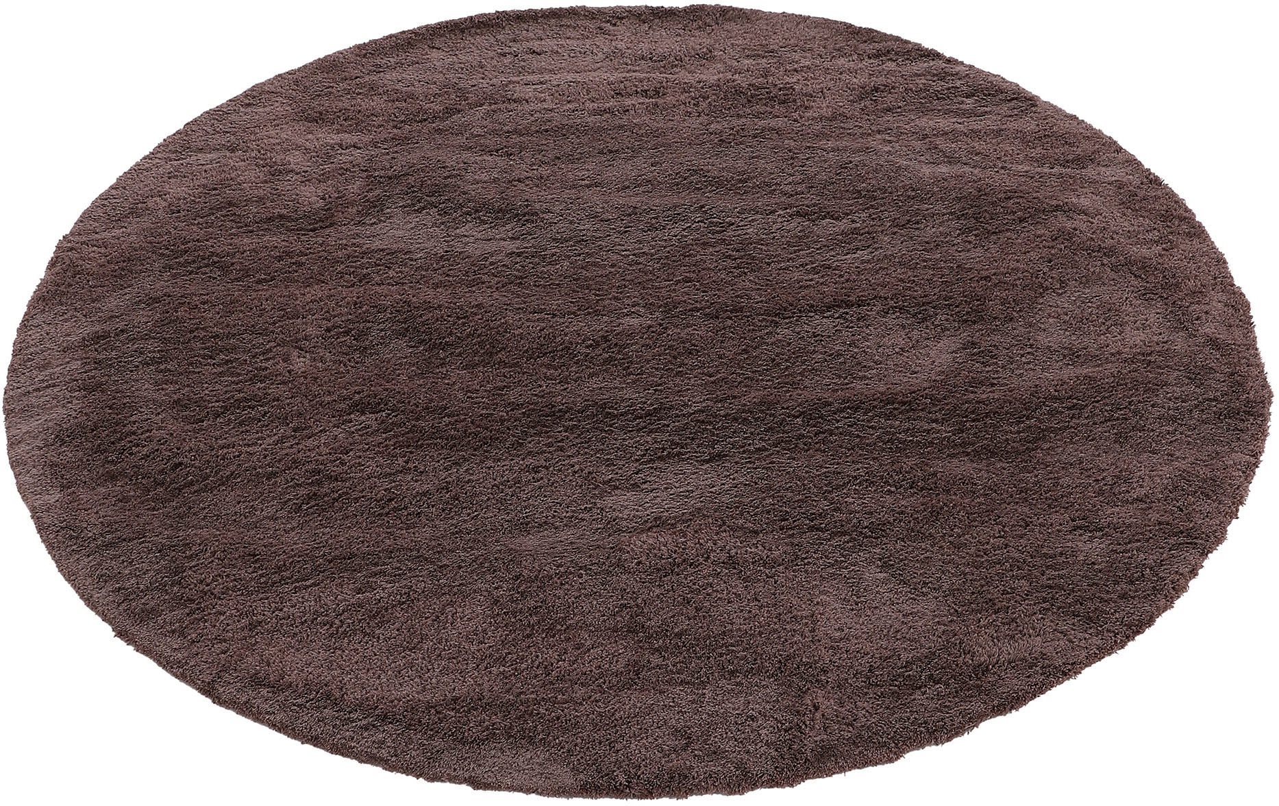 carpetfine Teppich »Silky«, rund, 20 mm Höhe, Shaggy, Langflor, uni, besonders weich, handarbeit