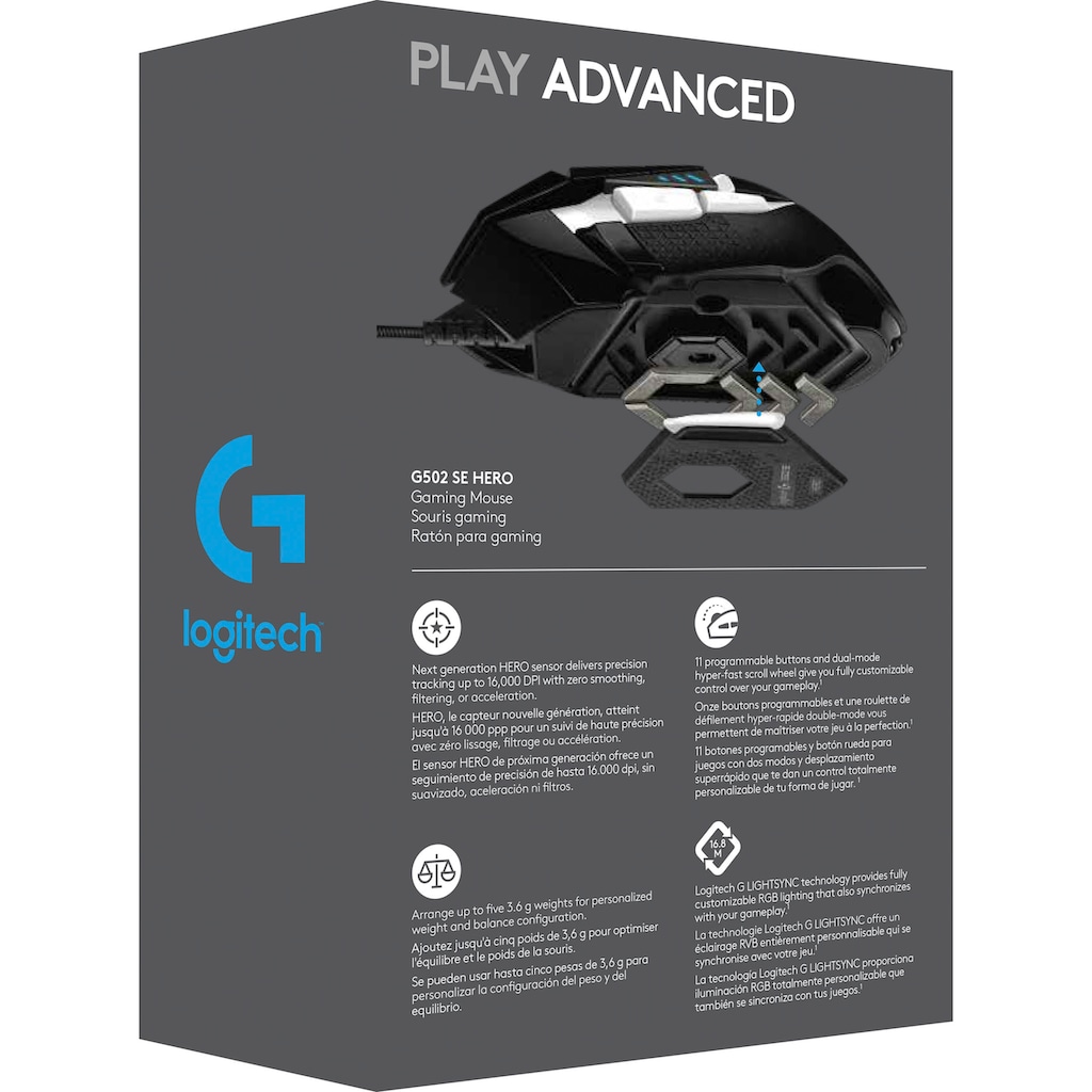 Logitech G Gaming-Maus »G502 SE HERO«, kabelgebunden