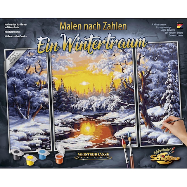 Schipper Malen nach Zahlen »Meisterklasse Triptychon - Ein Wintertraum«,  Made in Germany online | OTTO