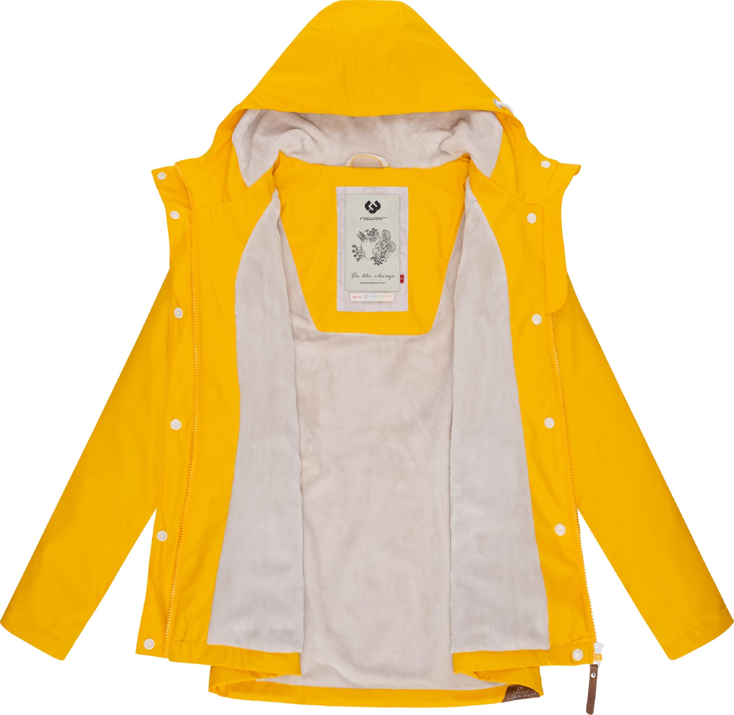 Ragwear Regenjacke »Regenjacke YM-Marge«, mit Kapuze, stylische Übergangsjacke mit großer Kapuze