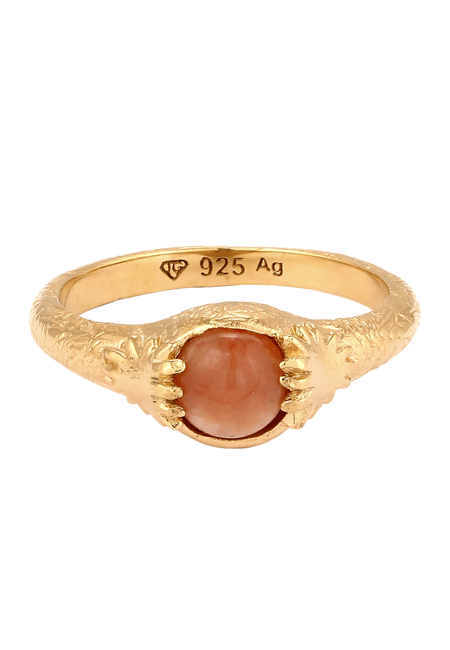 HAZE & GLORY Silberring »Ring Sonnenstein Orange 925 Sterling Silber - Sun Whisper«