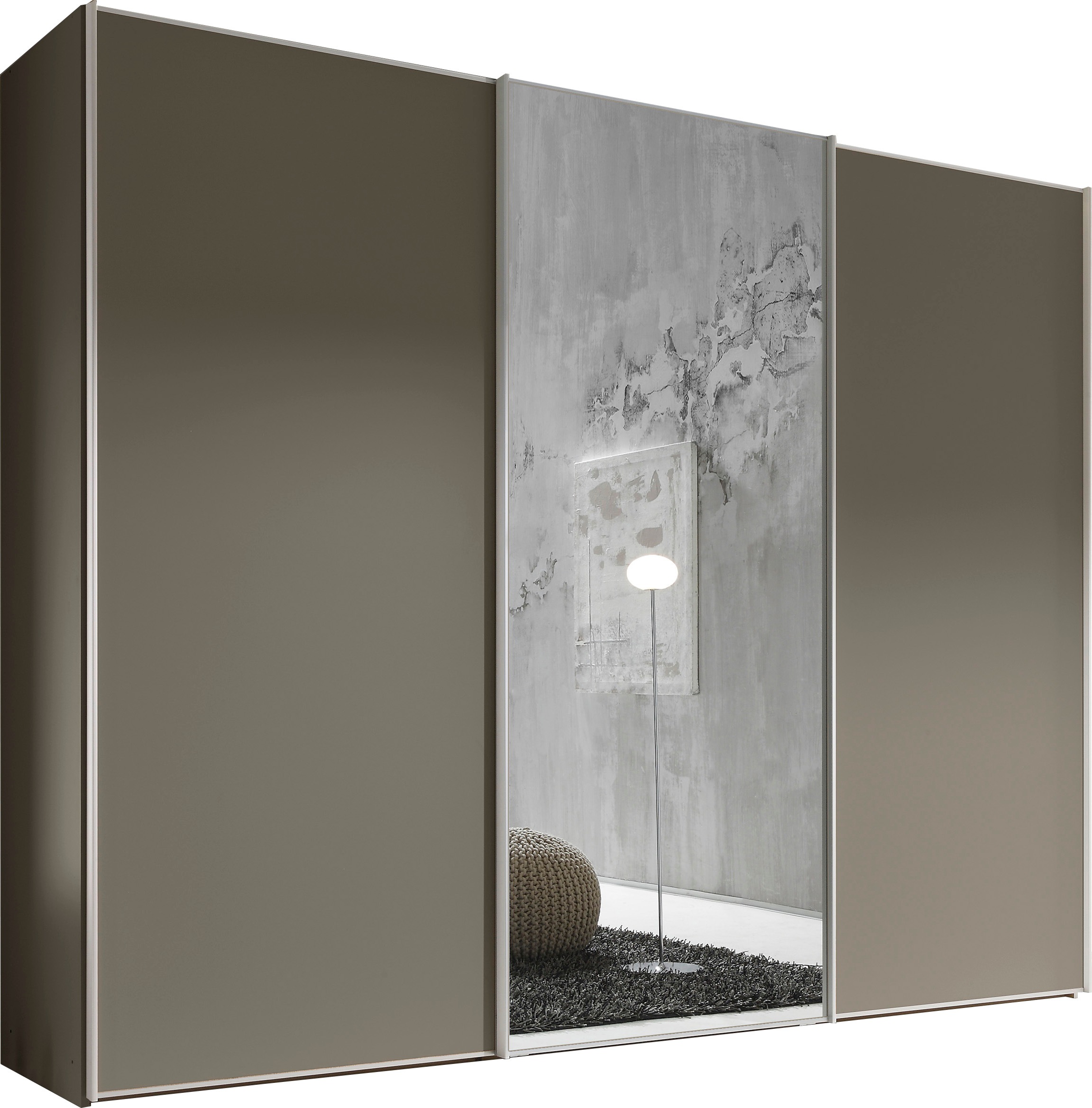 STAUD Schwebetürenschrank »Sinfonie Plus, edles Design in hochwertiger Qualität, Made in Germany« Mit Spiegeltür und vier verschiedenen Ausstattungsvarianten