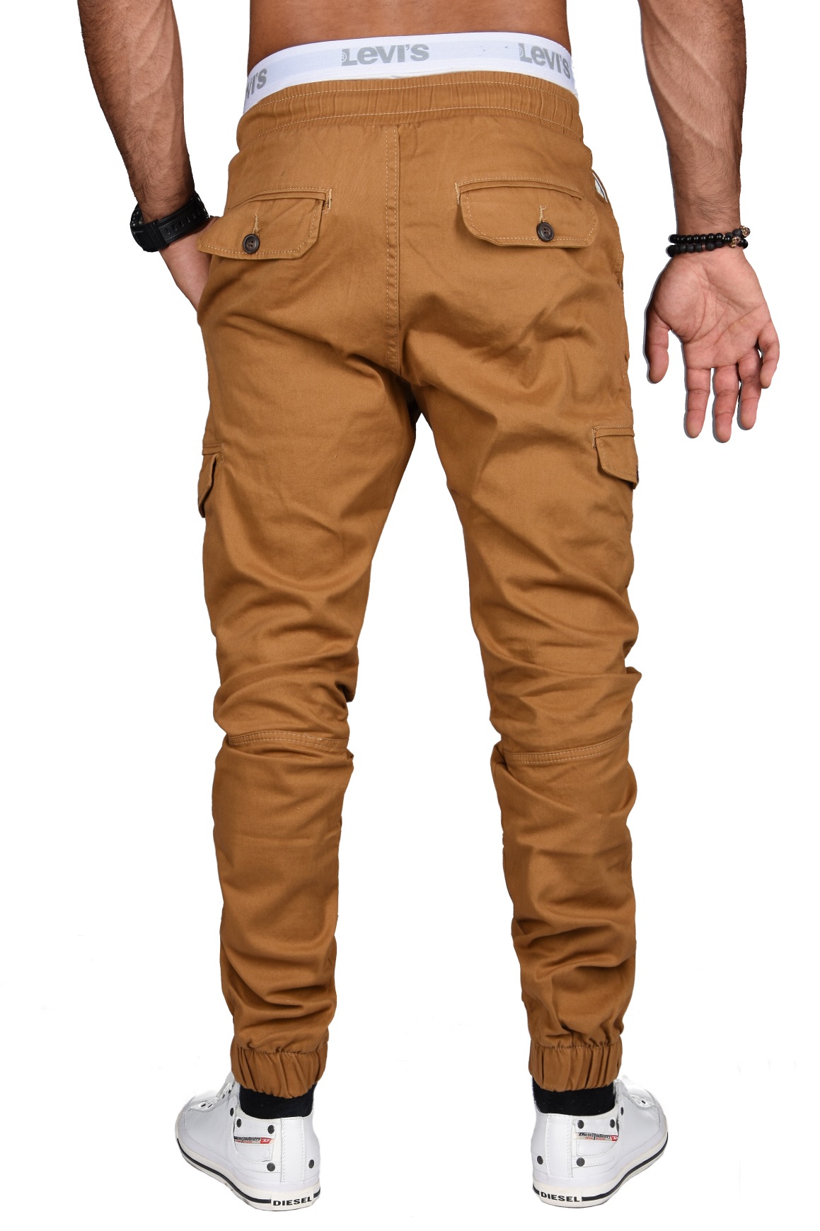 Alessandro Salvarini Cargohose »A. Salvarini Herren Designer Cargo Stoff Hose Cargohose Regular Fit NEU AS031«
