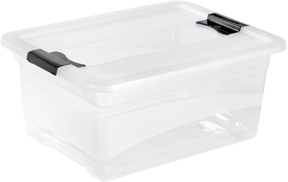 keeeper Aufbewahrungsbox »Cornelia, 6er Set, 12 L, 39,5 x 29,5 x 17,5 cm« durch Clips verschließbar, Griffe am Boden