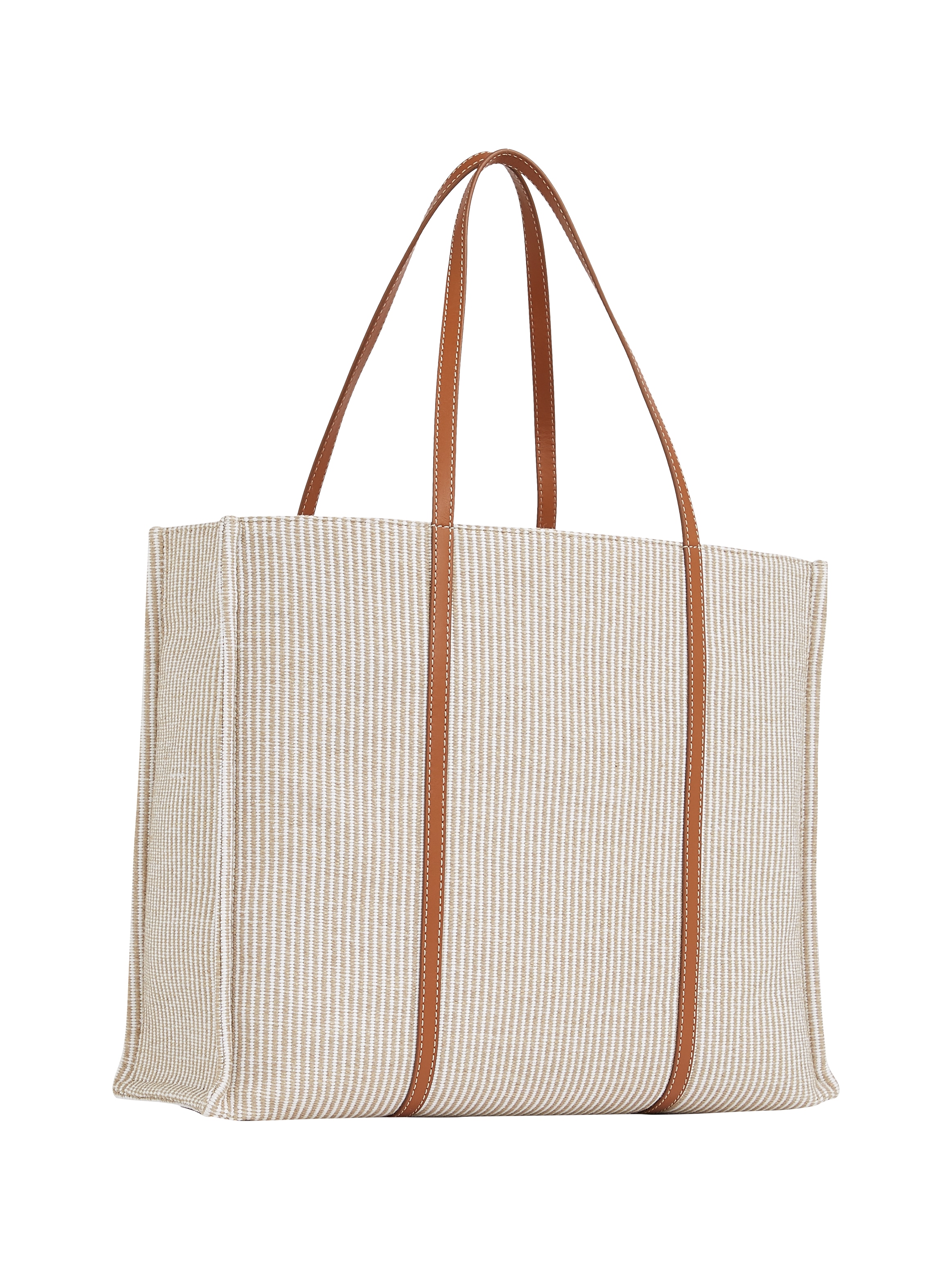 Tommy Hilfiger Tragetasche »TH PREMIUM BEACH LE TOTE«, Damen Henkeltasche, Shopper, Schultertasche mit Streifen