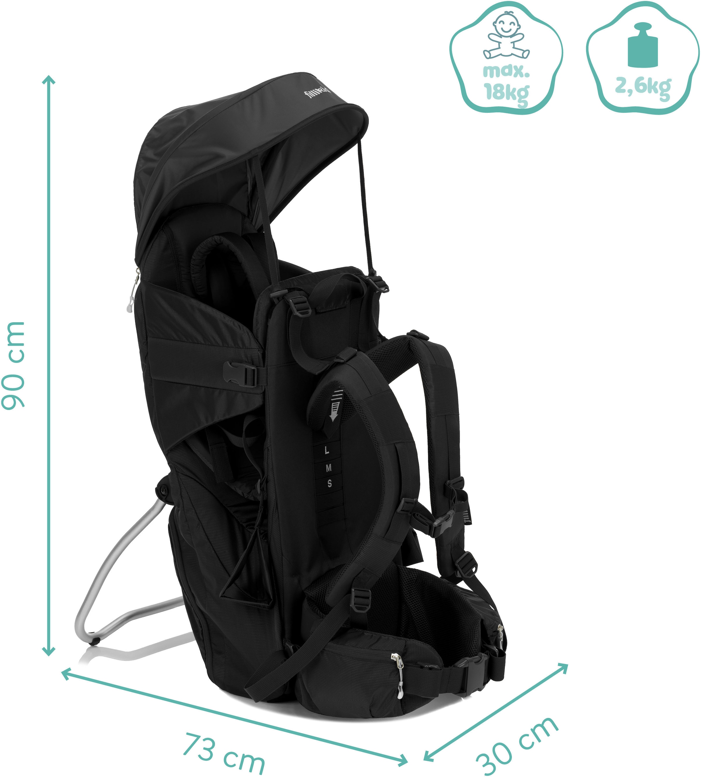 Fillikid Rückentrage »Trekking« bis 18 kg