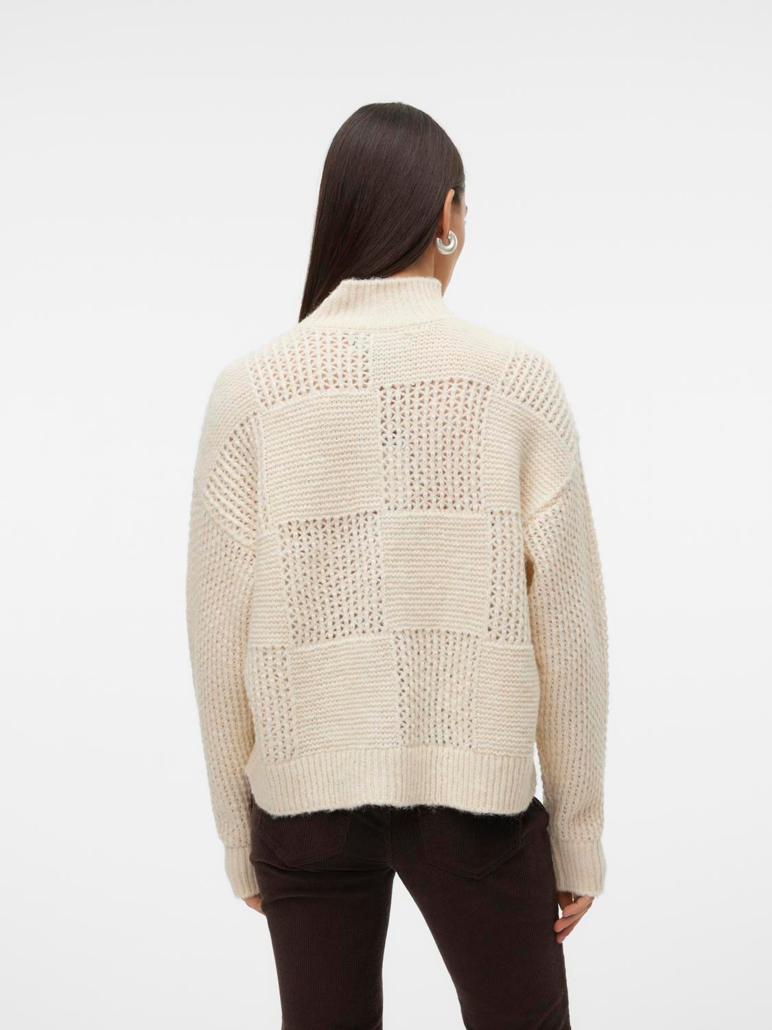 Vero Moda Strickpullover »VMMOON LS HIGHNECK PULLOVER GA BF«