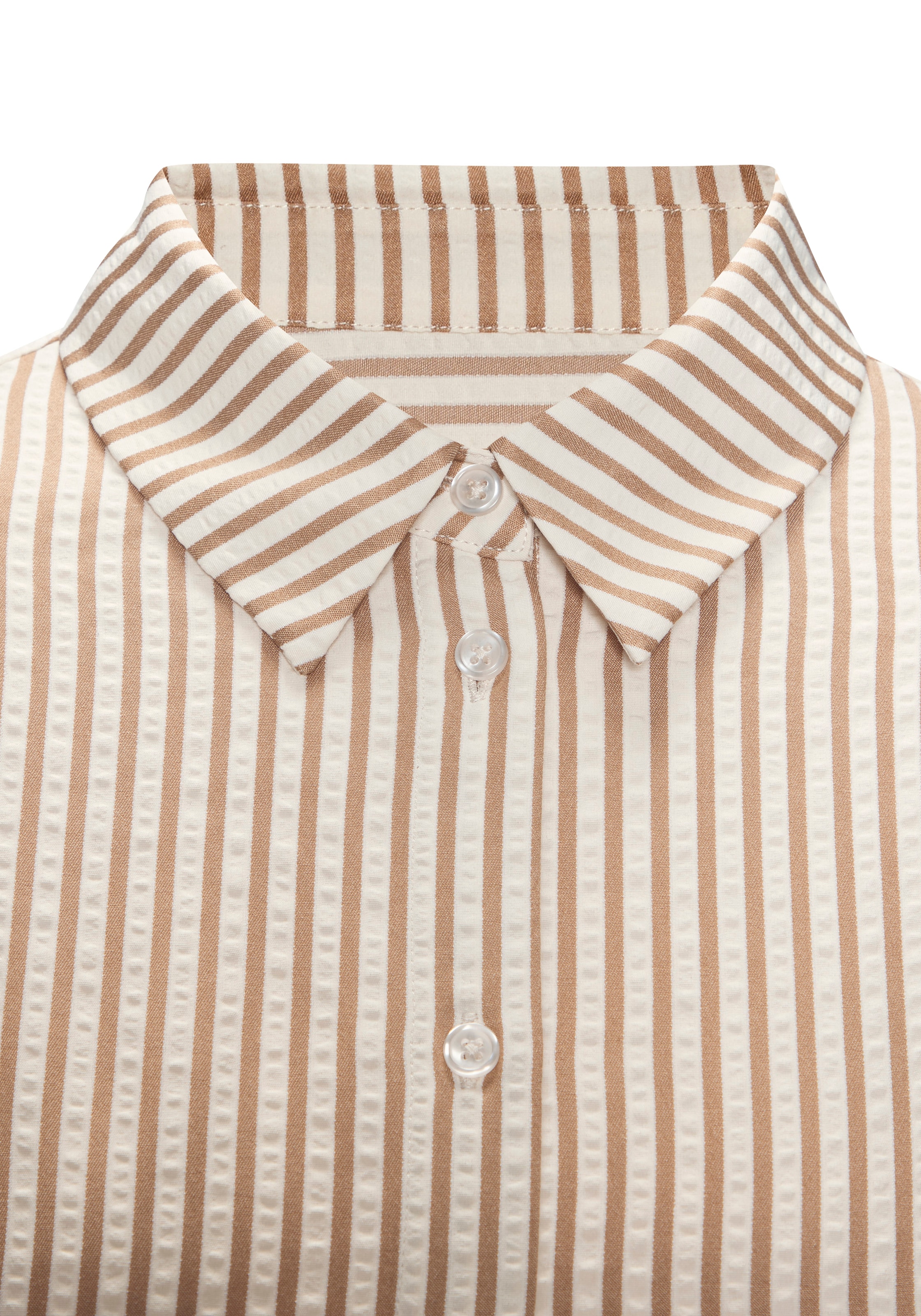 Vivance Hemdbluse mit Streifenmuster, bügelfreie Qualität