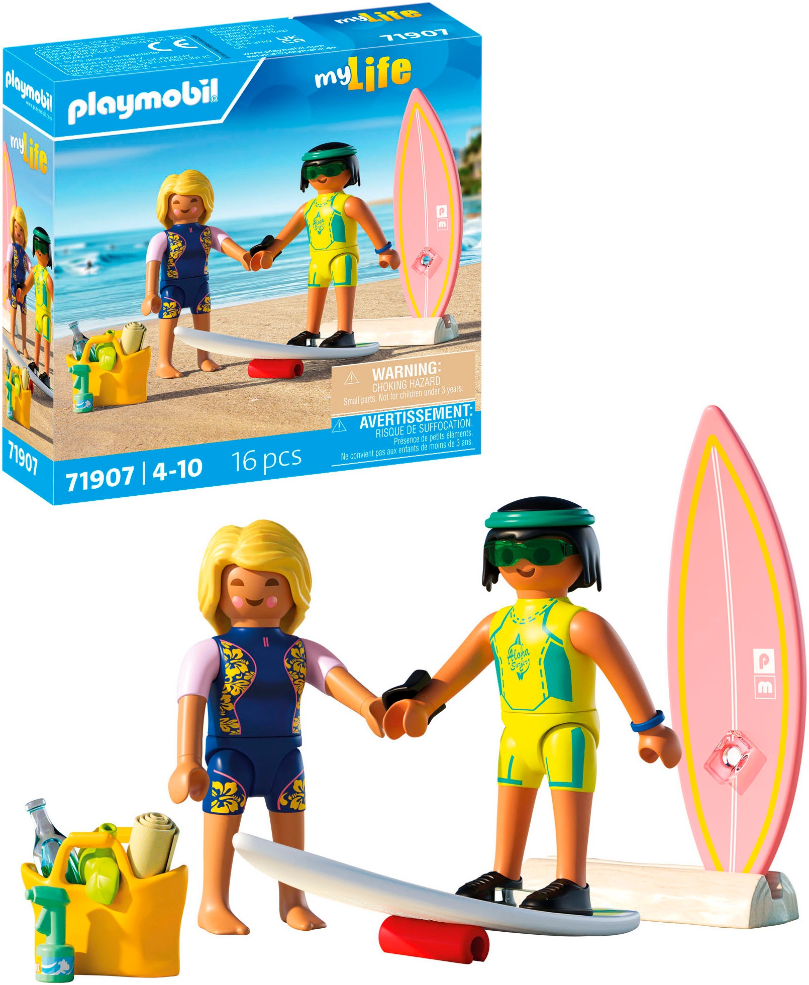 Playmobil® Konstruktions-Spielset »Kleine Surfschule (71907), My Life«, (16 St.), Made in Europe