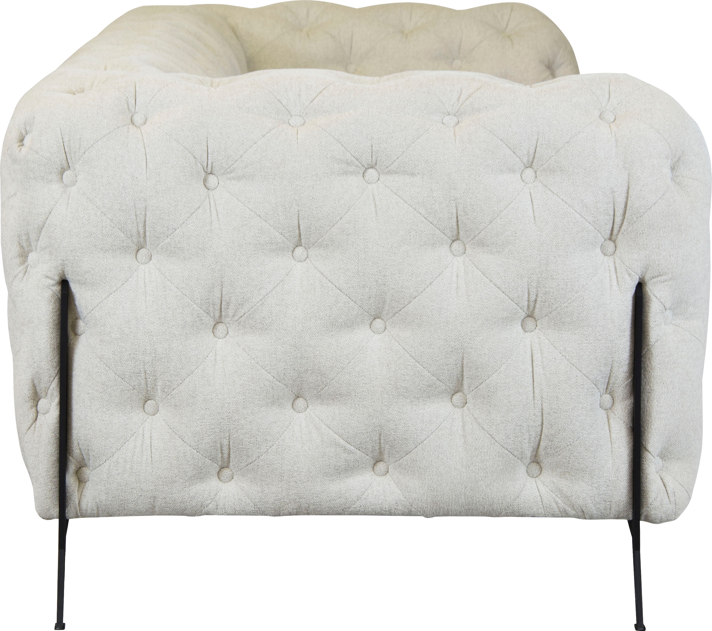Leonique Chesterfield-Sofa »Amaury«, aufwändige Knopfheftung, moderne Chesterfield Optik, Fußfarbe wählbar