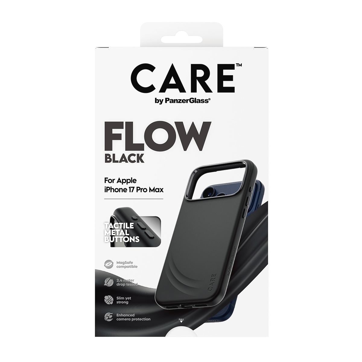CARE by PanzerGlass Handyhülle »Flow MagSafe Case für Apple iPhone 17 Pro Max« Apple iPhone 17 Pro Max Backcover, Schutzhülle, Handyschutzhülle, Case, Schutzcase, stoßfest