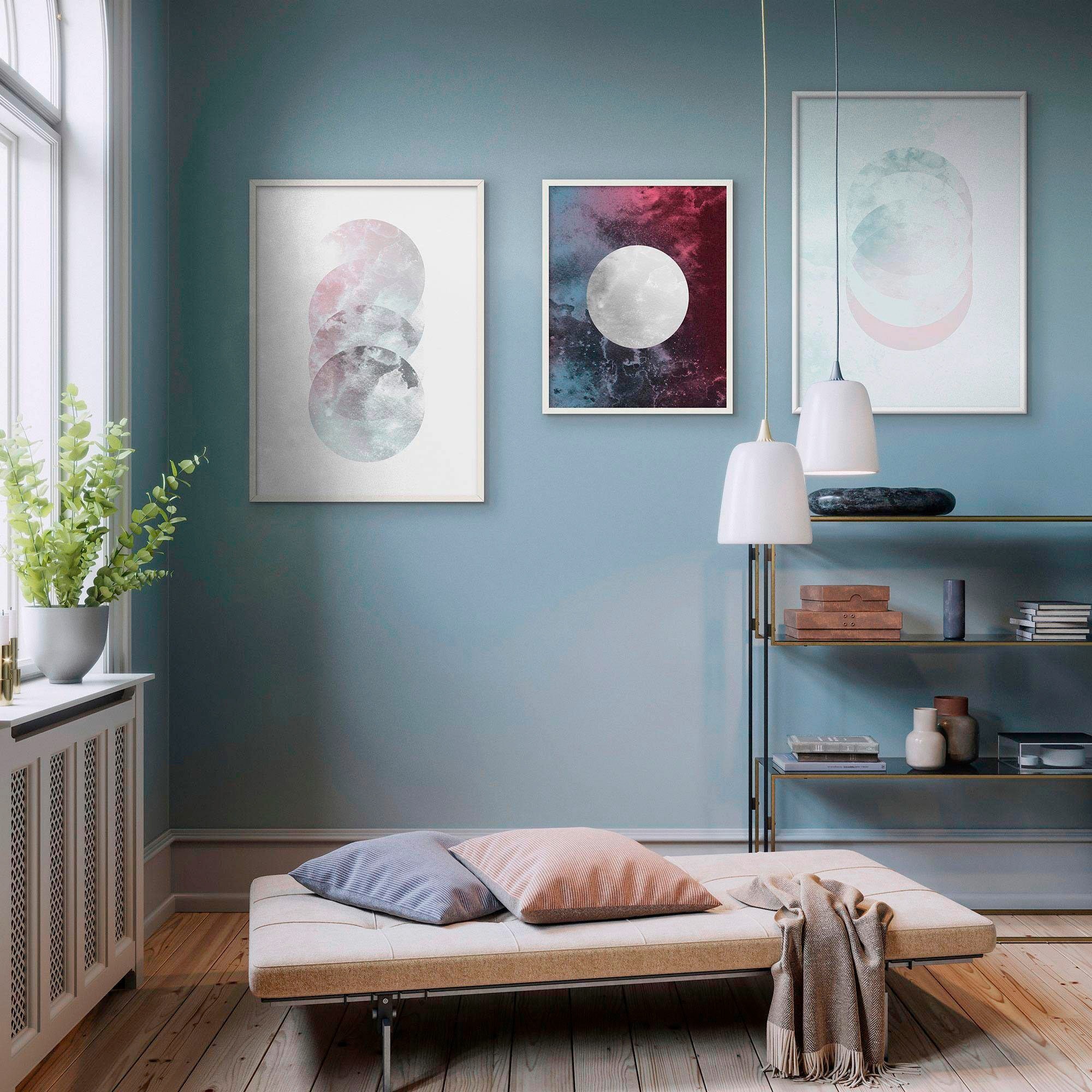 Komar Bild »Solum Luna«, Abstrakt, (1 St.), Wandbild zur Dekoration - ohne Rahmen