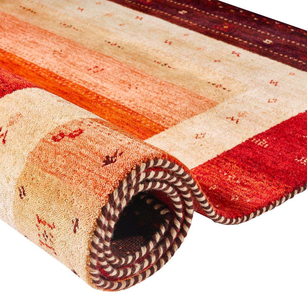 Dekowe Wollteppich »Kelly«, rechteckig, 13 mm Höhe, Handgewebt, Kurzflor, Orient-Optik, reine Wolle