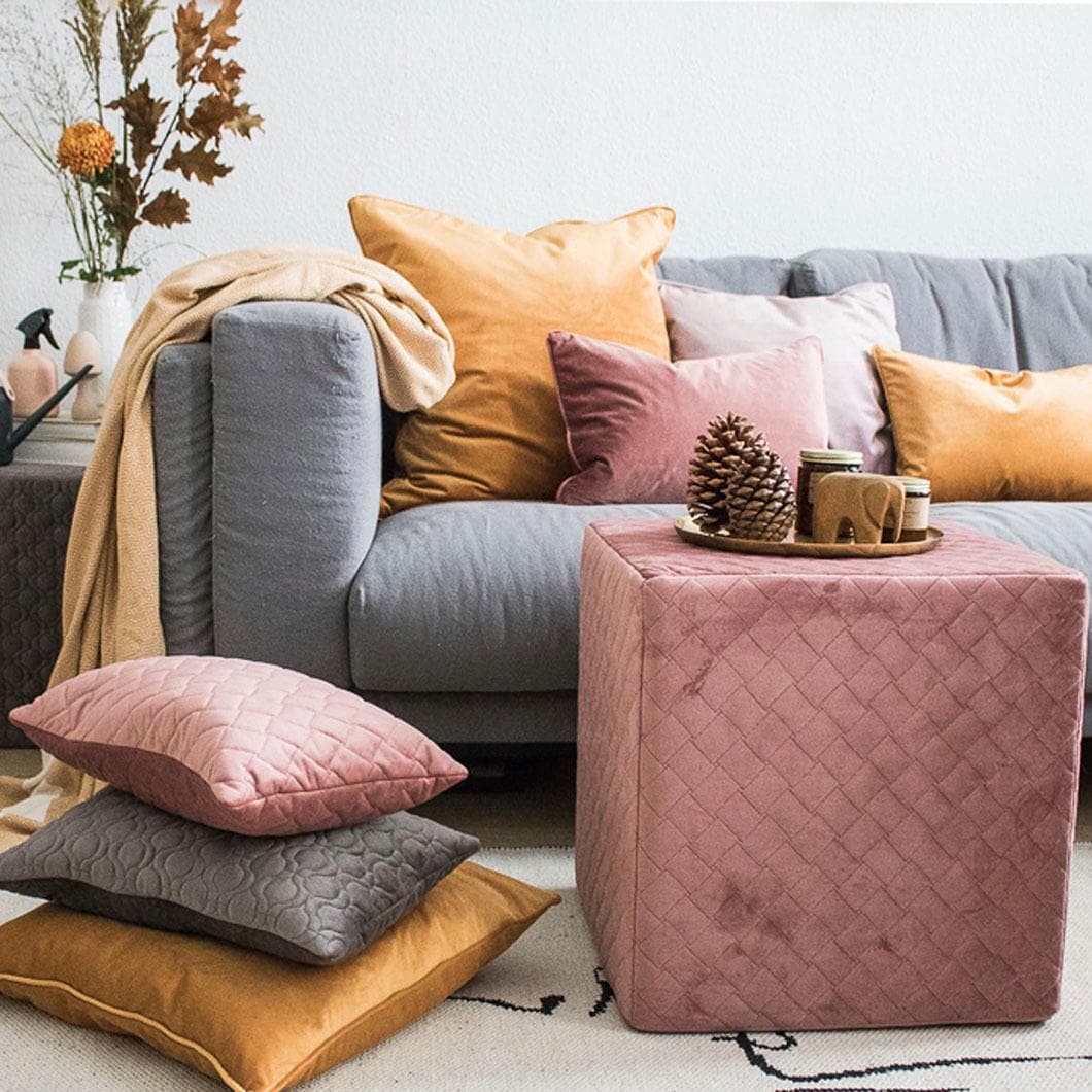 H.O.C.K. Dekokissen »Nobile Samt« im klassischen Stil, Kissenhülle mit Füllung, 1 Stück